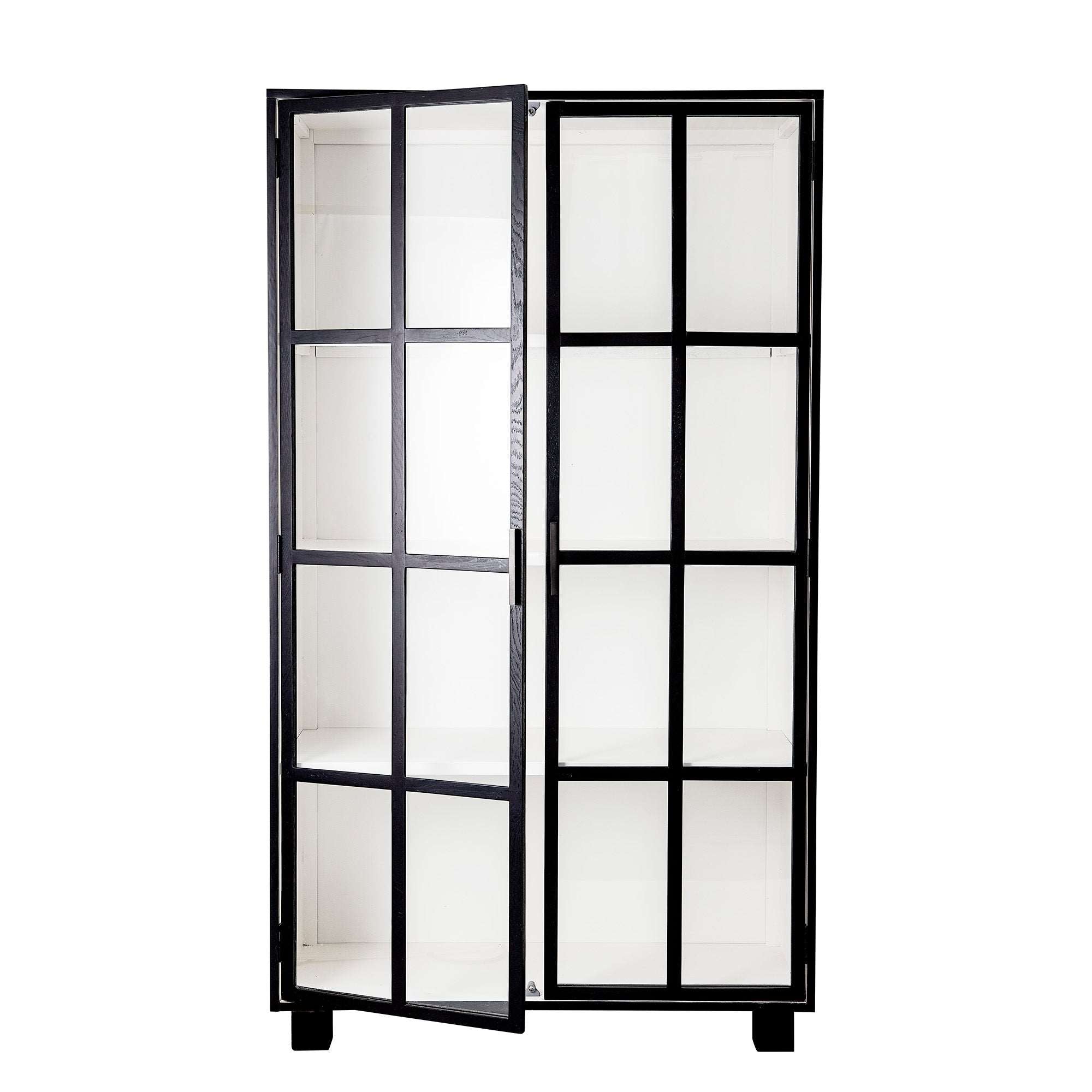 Bloomingville Isabel Cabinet Black Oak 2 Doors 3 Shelves - ModernistaLiving