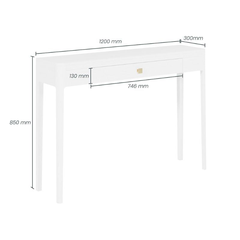 D.I. Designs Abberley Console Table White - ModernistaLiving