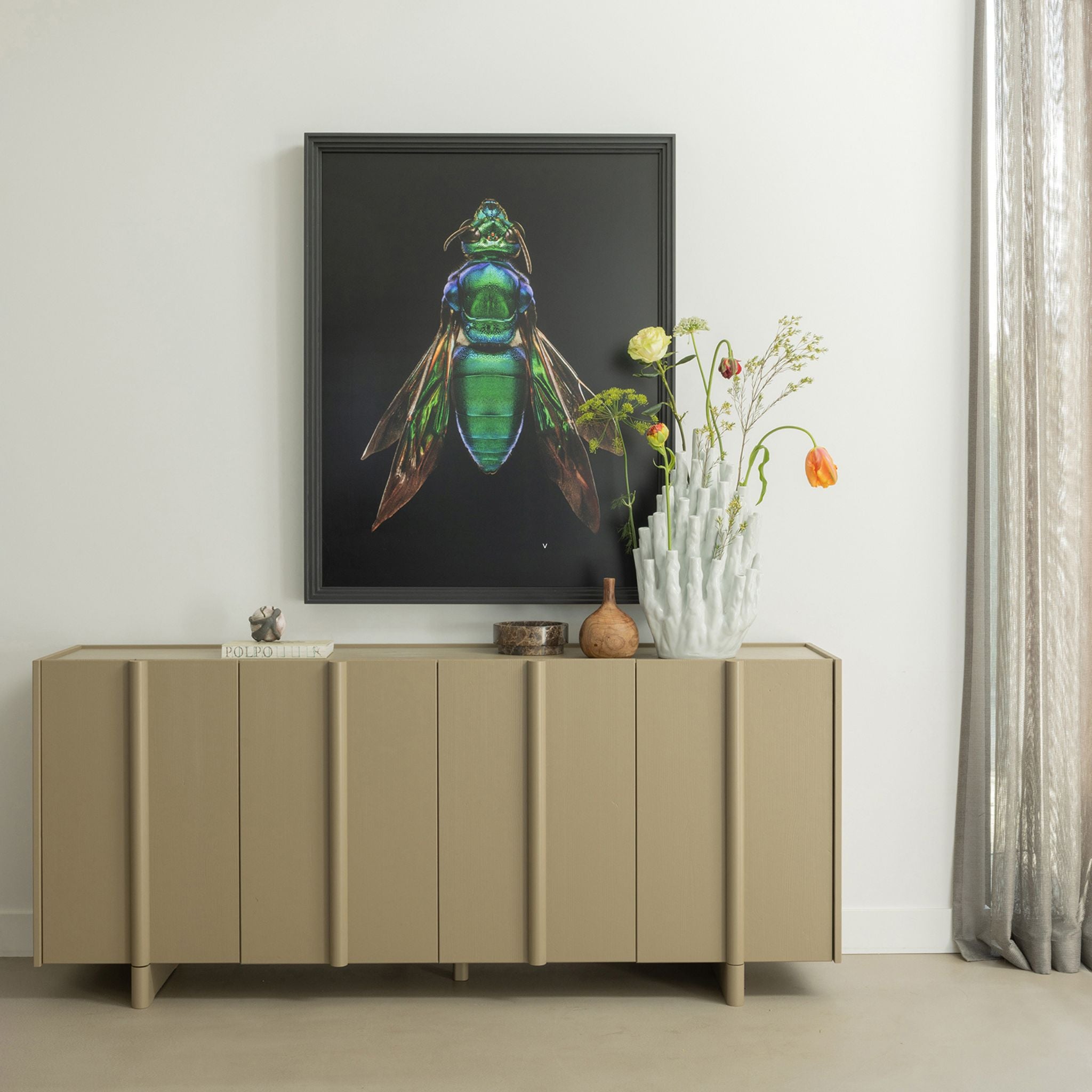 Woood Basu Sideboard Pine Mud FSC-Certified Pine - ModernistaLiving