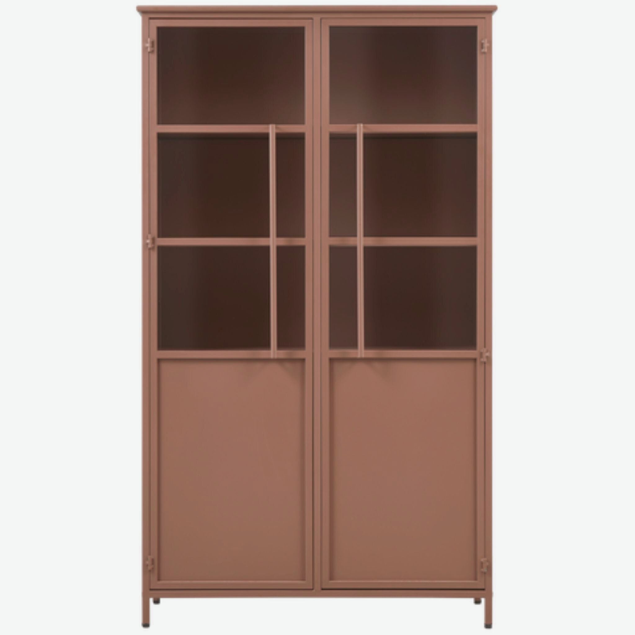 BePureHome Exhibit Cabinet Metal Tan - ModernistaLiving