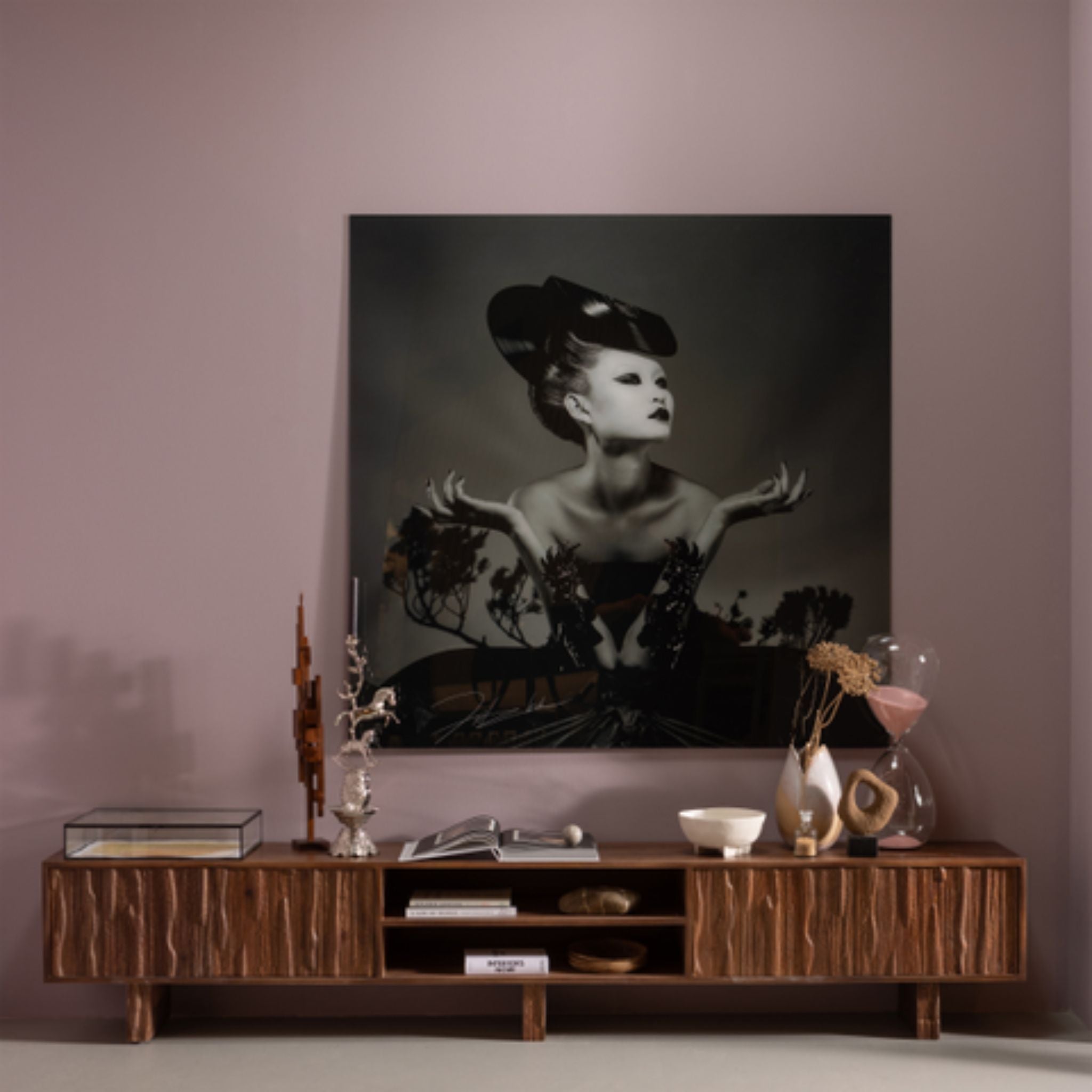 BePureHome Lavish TV Unit with Designed Doors Wood Warm Brown - ModernistaLiving