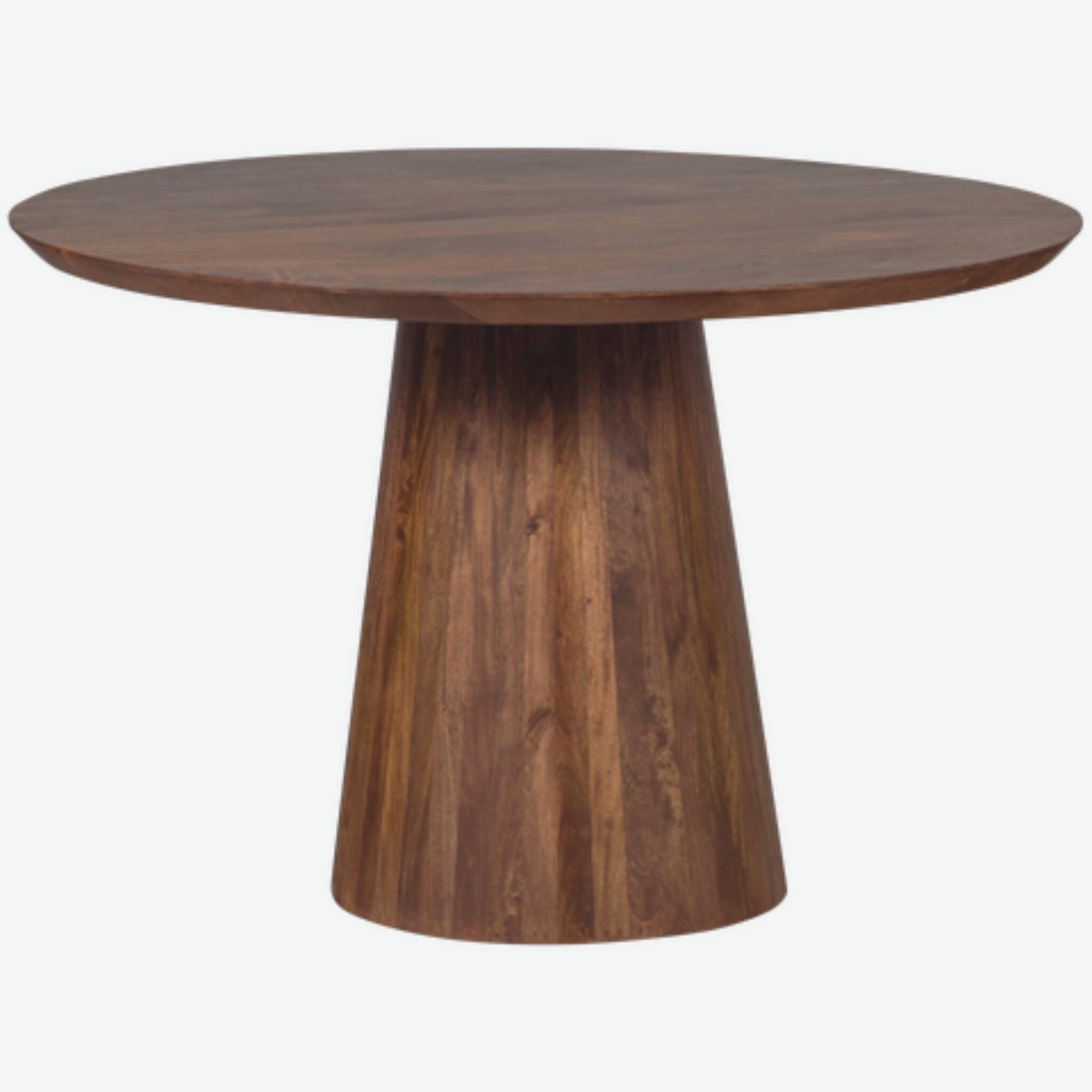 BePureHome Limit Dining Table Round Mango Wood Walnut 130 - ModernistaLiving