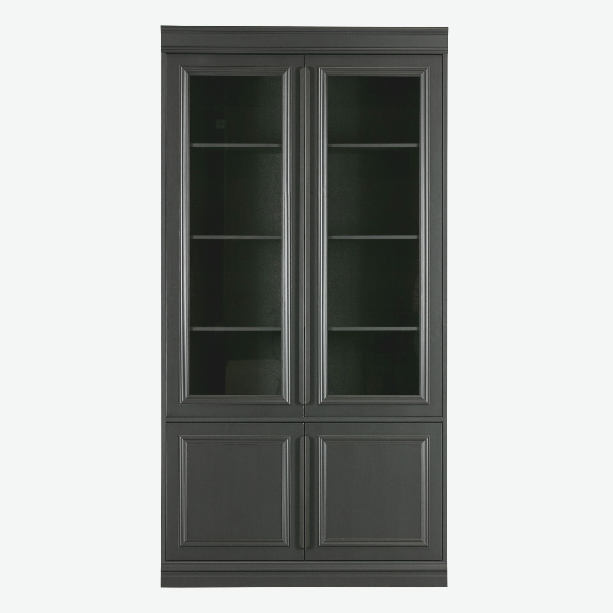 BePureHome Organize Glass-Door Cabinet 44cm Pine Black (FSC) - ModernistaLiving