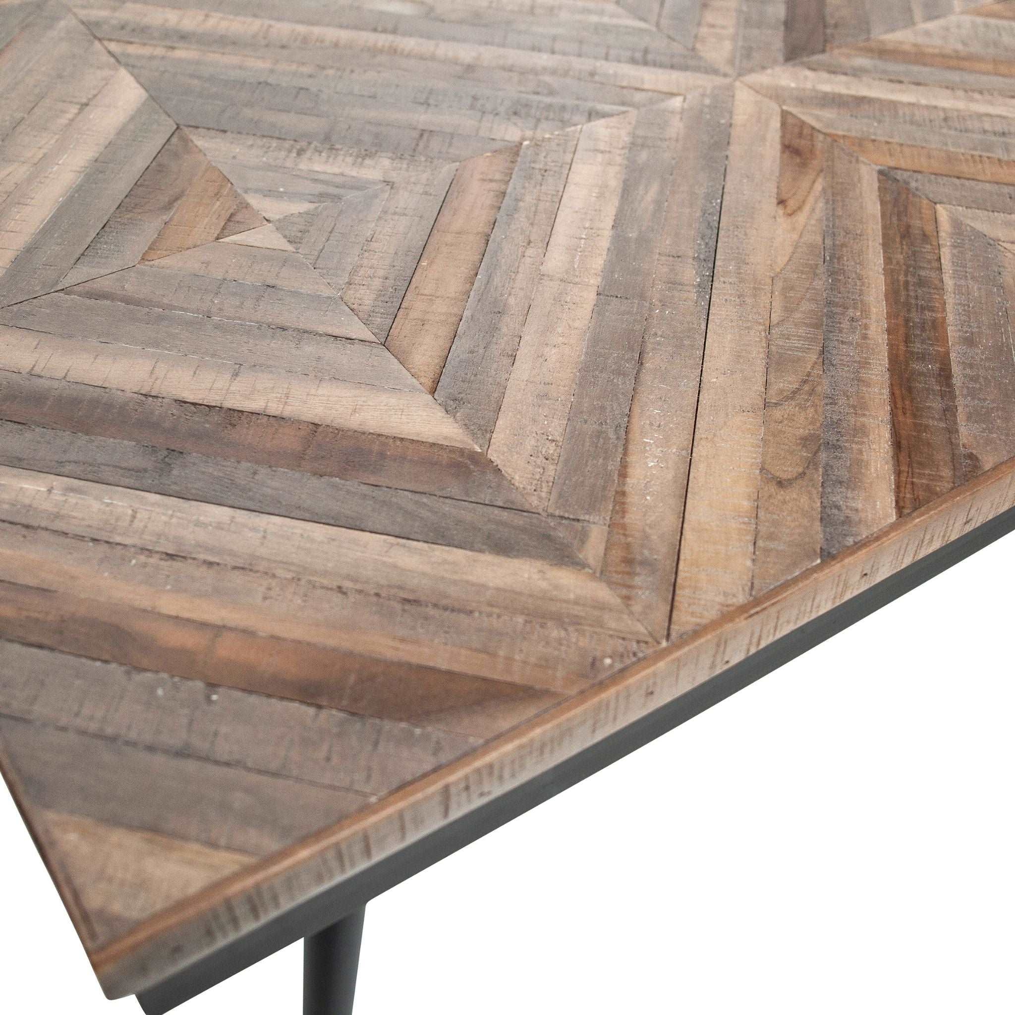 BePureHome Rhombic Dining Table Wood Metal