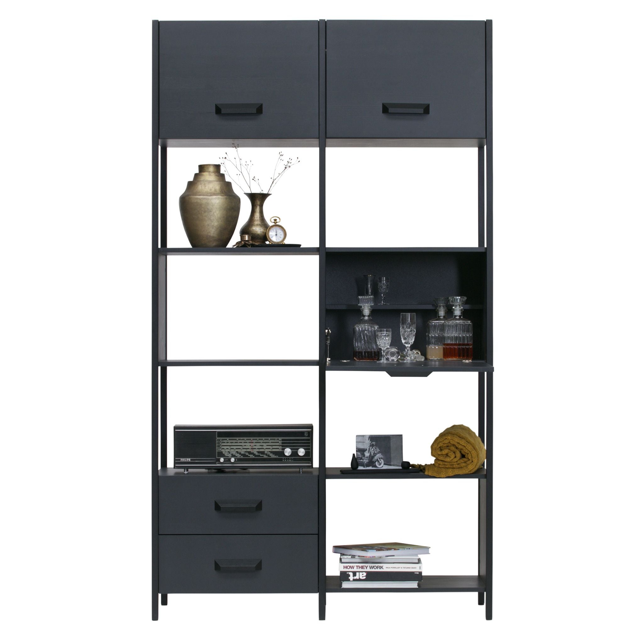 BePureHome Legacy Cabinet Wood Iron Black