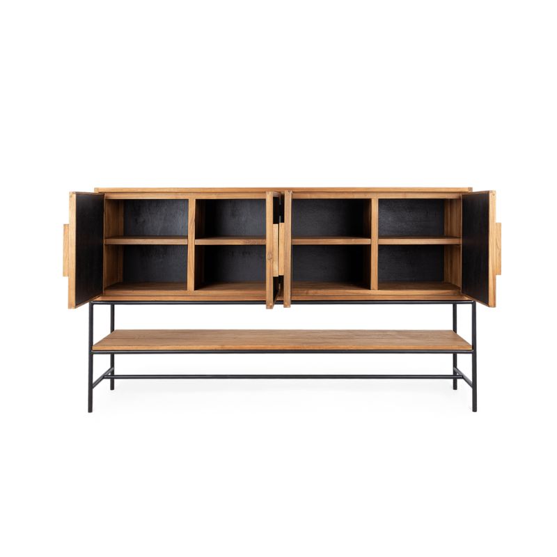 dBodhi Coco Dresser 4 Door 1 Open Rack Reclaimed Teak - ModernistaLiving