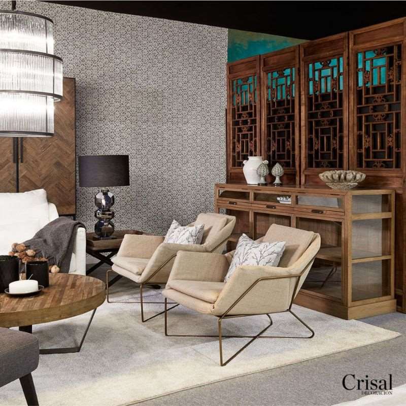 Crisal Decoracion FD6521 Sideboard Oak with pull-out trays and doors - ModernistaLiving