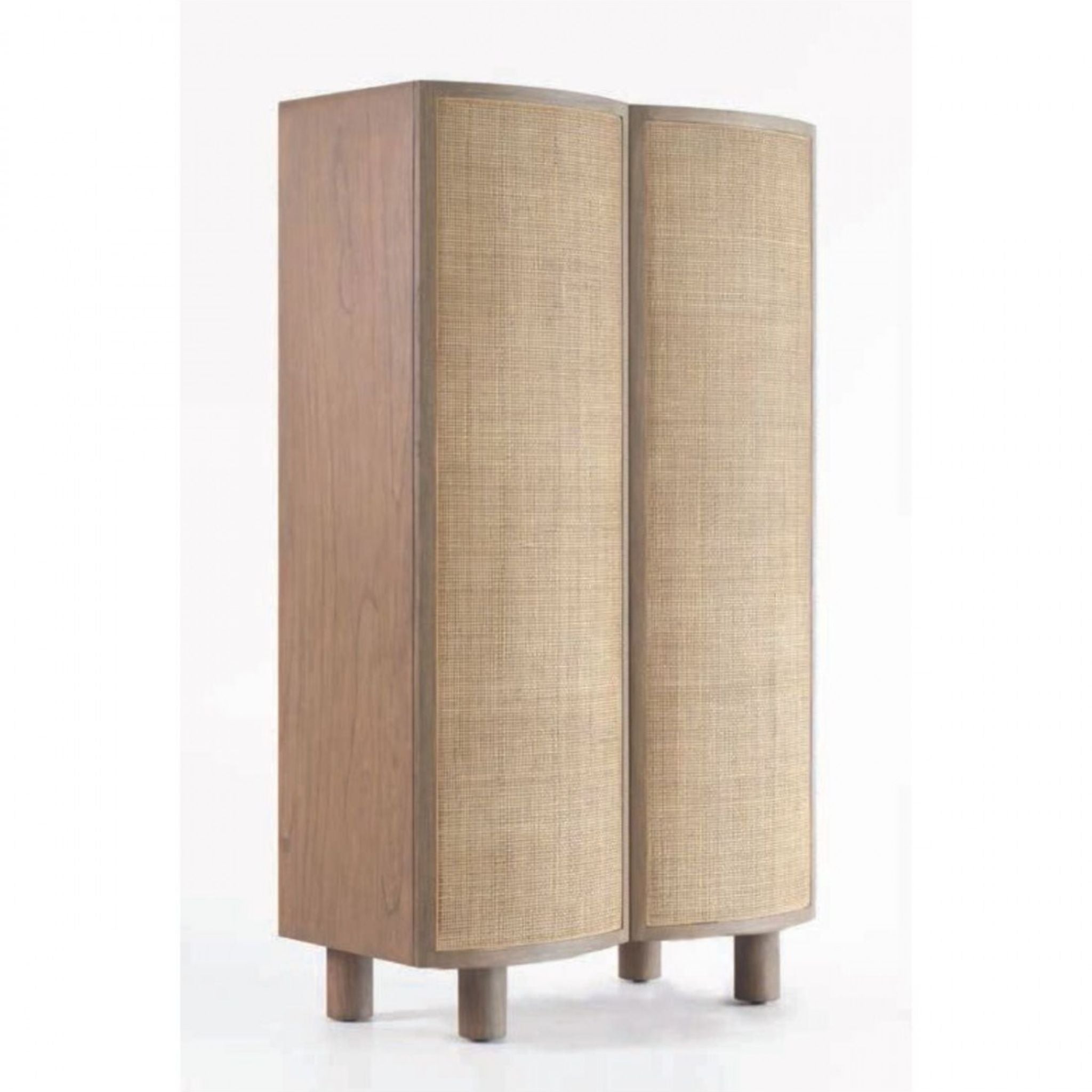 Crisal Decoracion Verona Natural Wardrobe and Rattan Curved Doors - ModernistaLiving