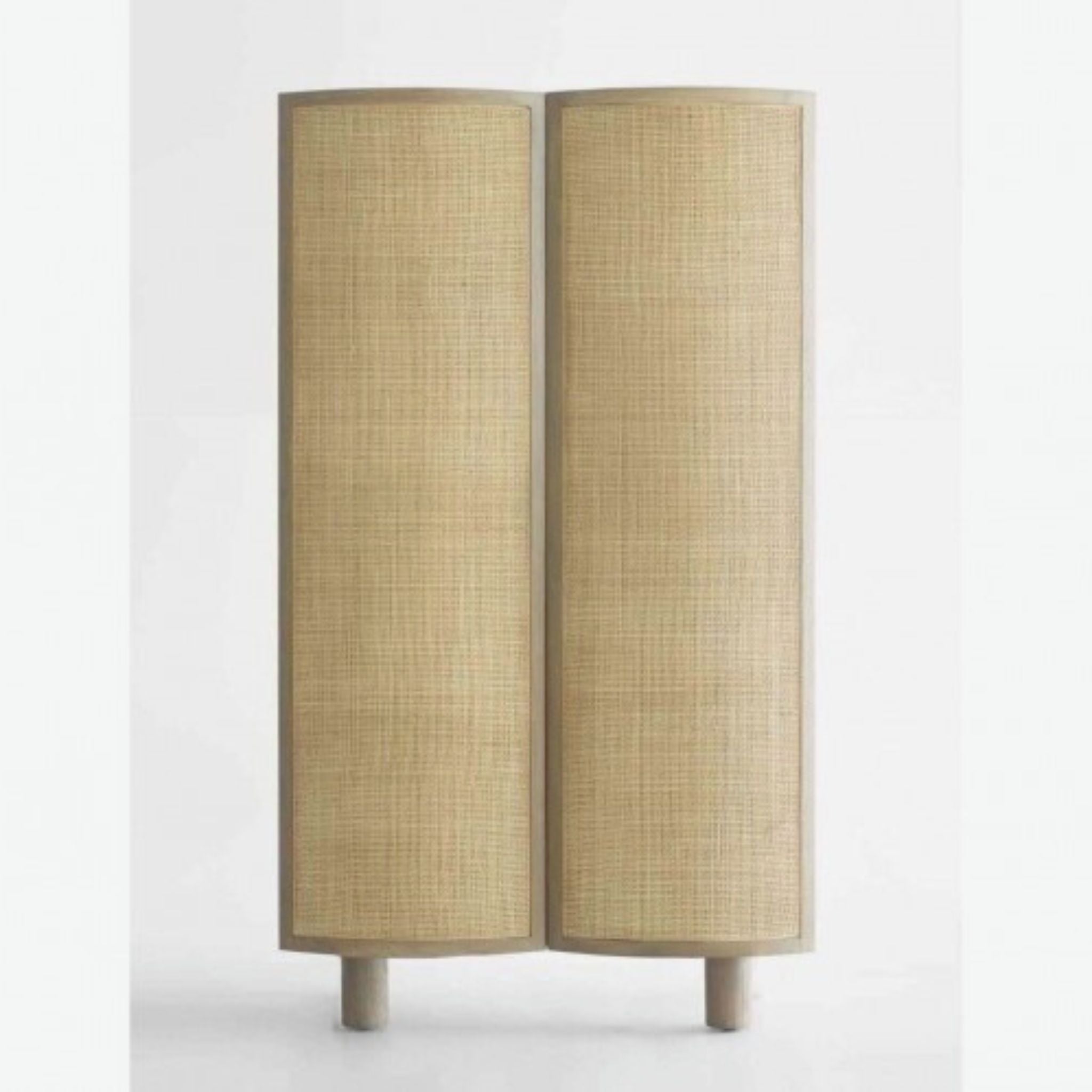 Crisal Decoracion Verona Natural Wardrobe and Rattan Curved Doors - ModernistaLiving