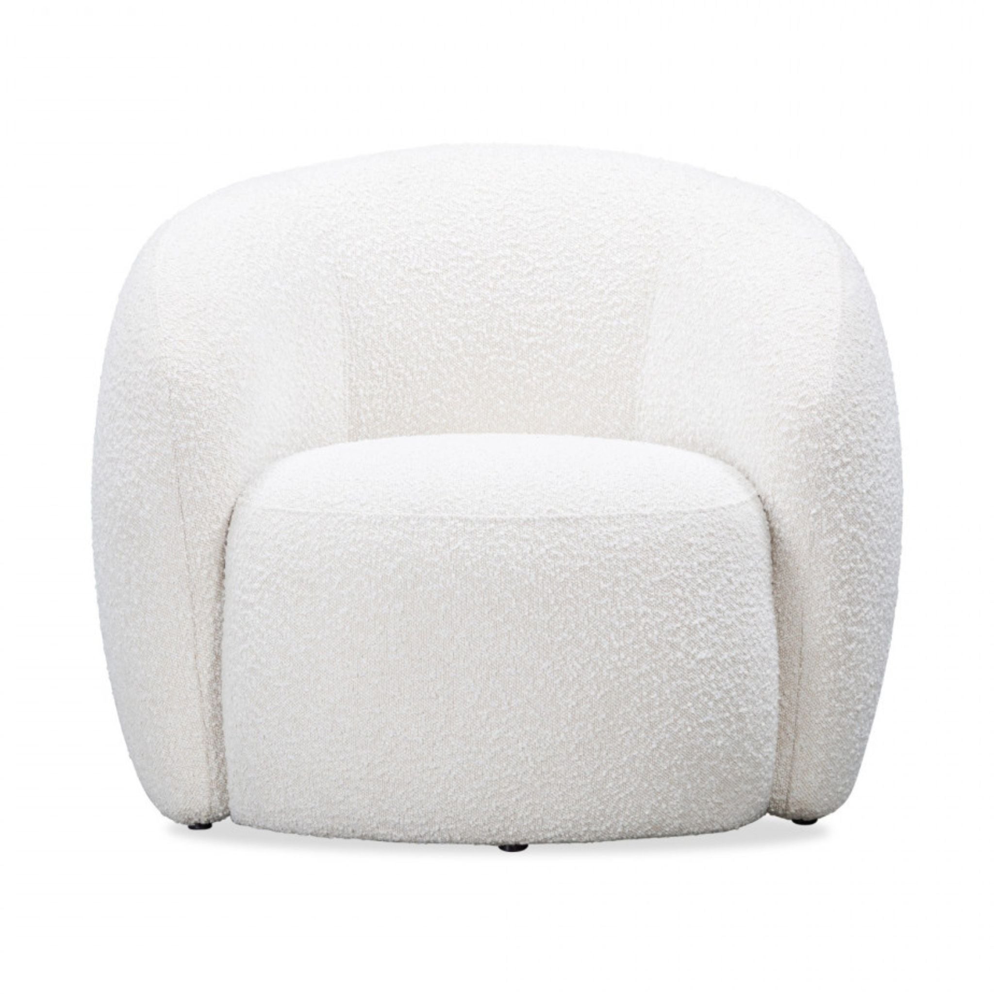 D.I. Designs Bighton Club Chair Off-White Bouclé Fabric - ModernistaLiving