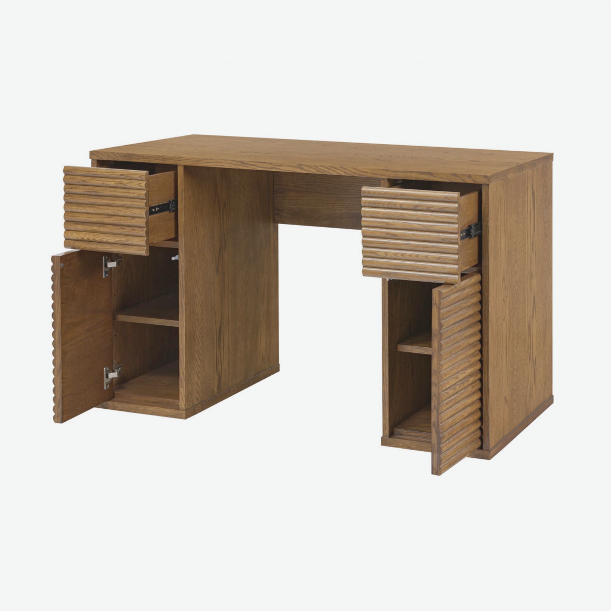 D.I. Designs Charlton Desk Ribbed Walnut