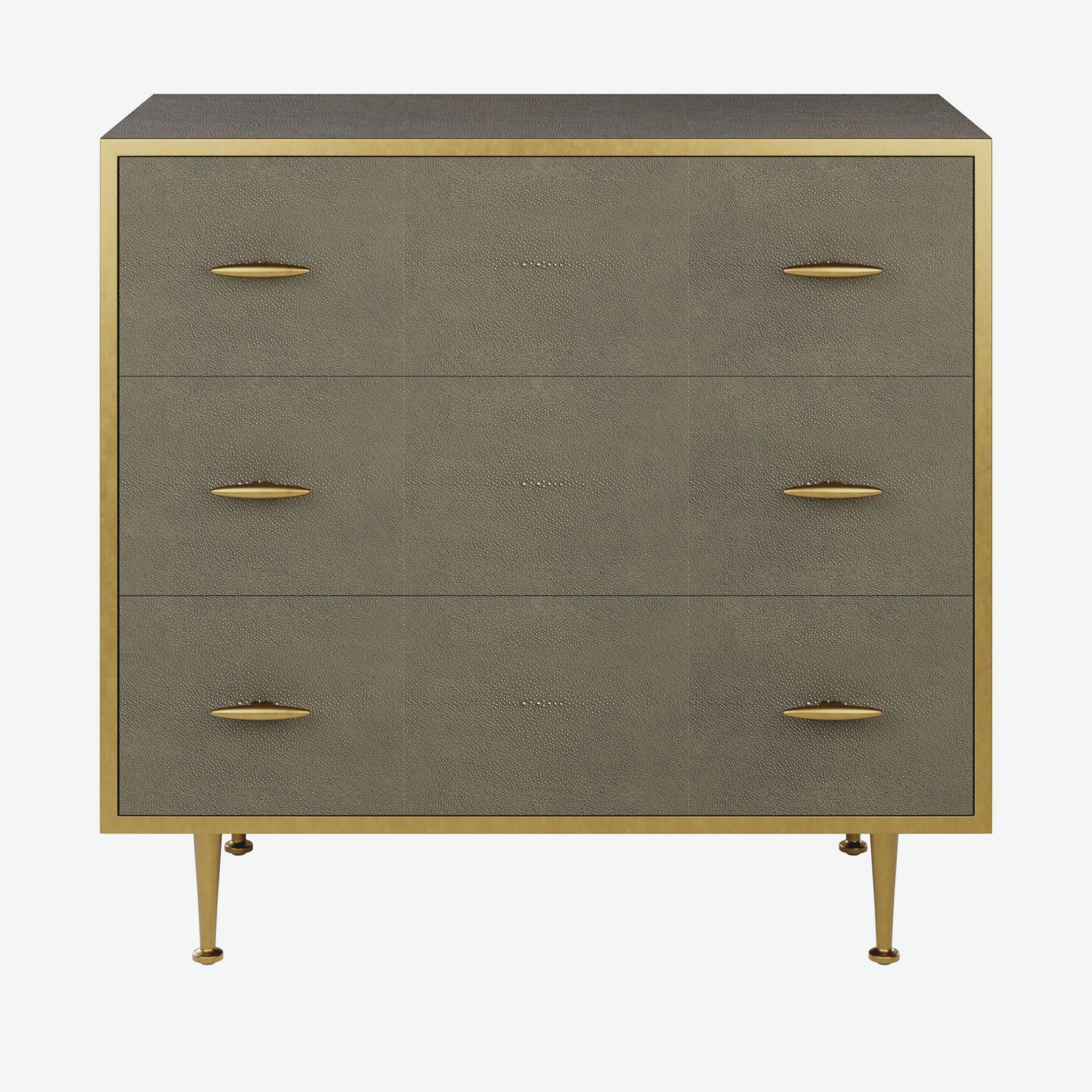 D.I. Designs Hampton Chest of Drawers Grey Shagreen