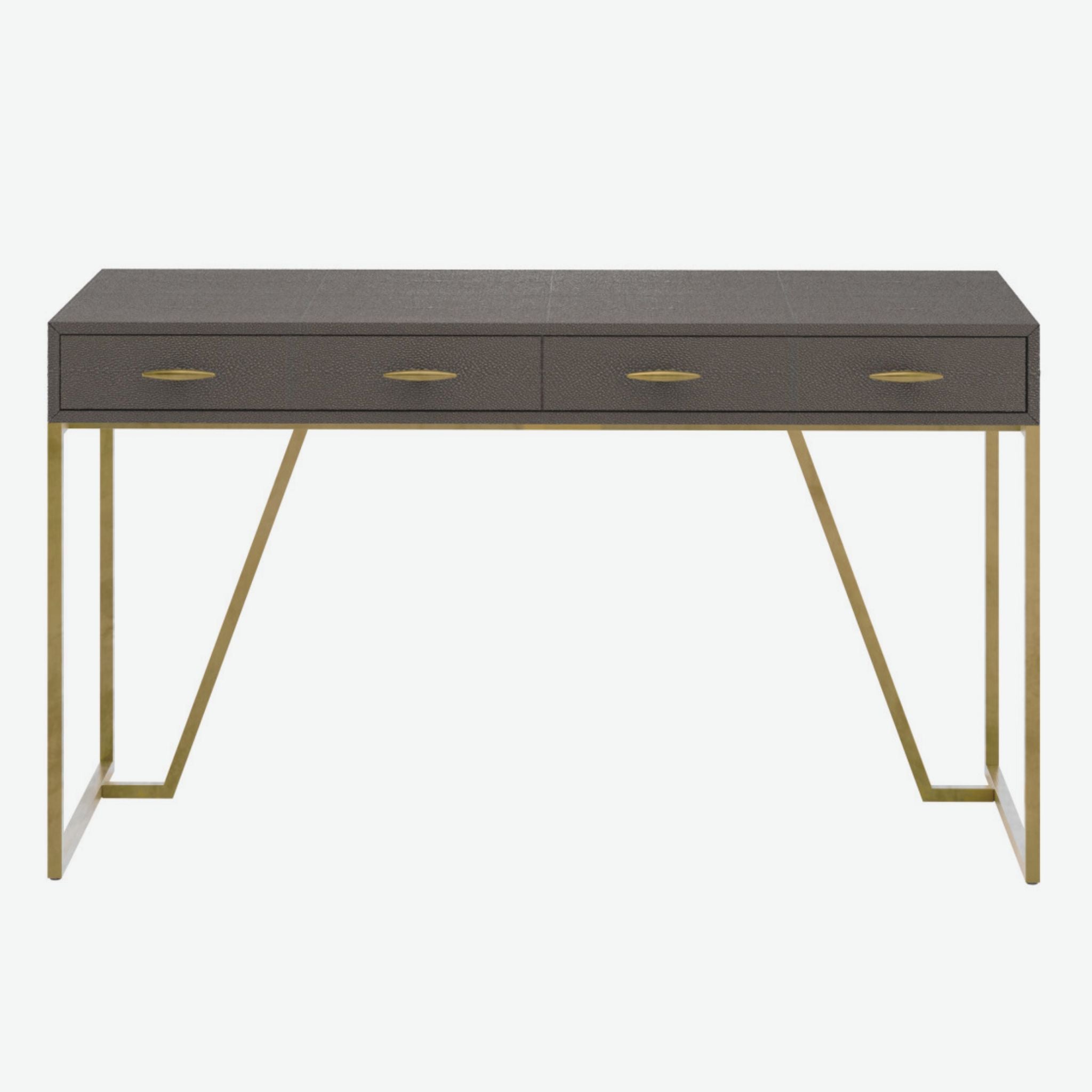 D.I. Designs Hampton Desk Brown Shagreen