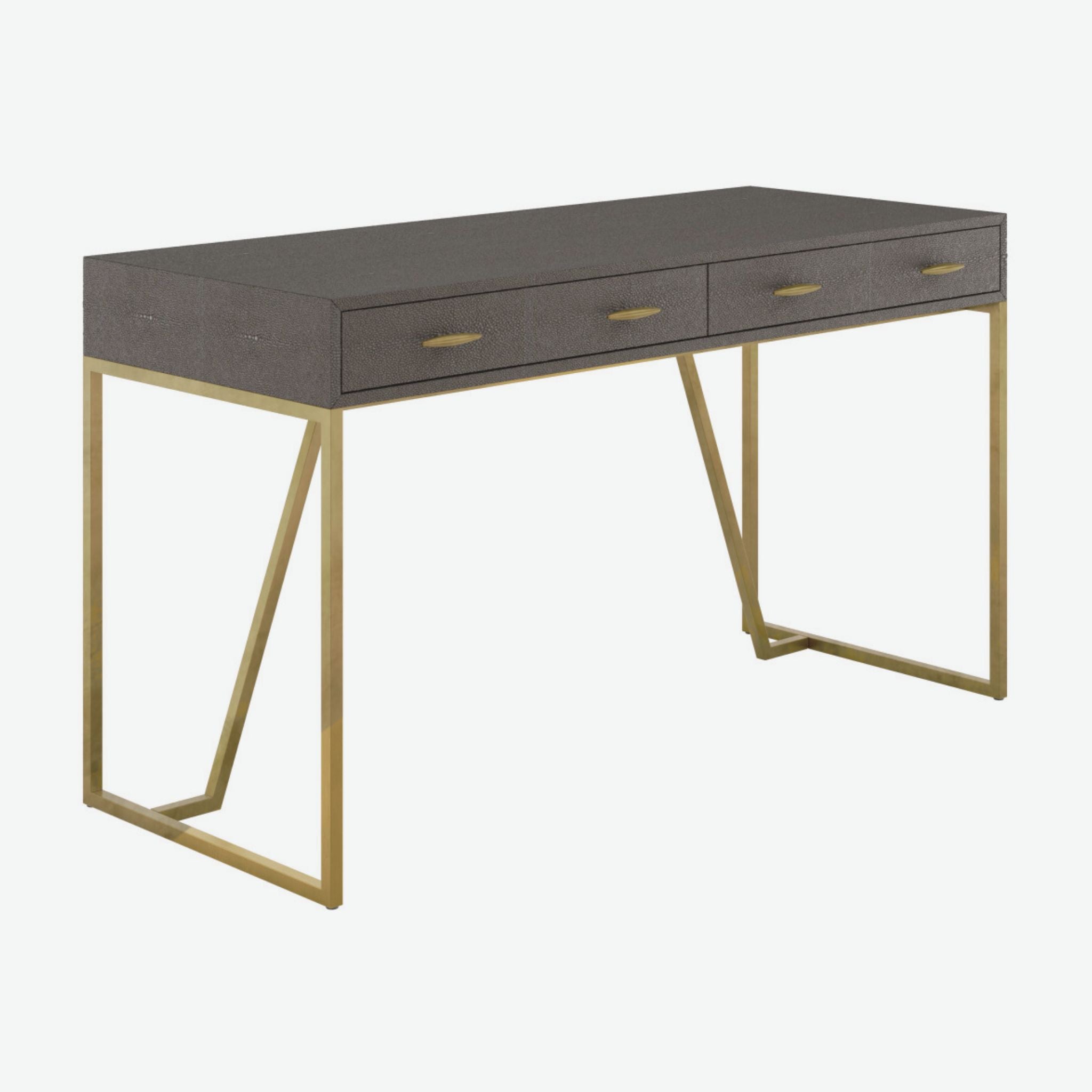 D.I. Designs Hampton Desk Brown Shagreen