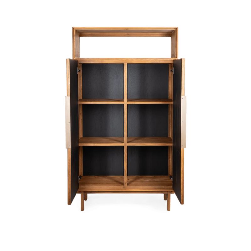 dBodhi Grace Cabinet 2 Doors 1 Open Rack Reclaimed Teak - ModernistaLiving