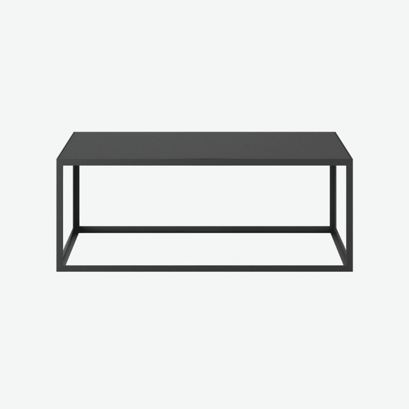 D.I. Designs Grafton Coffee Table Faux Concrete Top Slate Grey Frame - ModernistaLiving