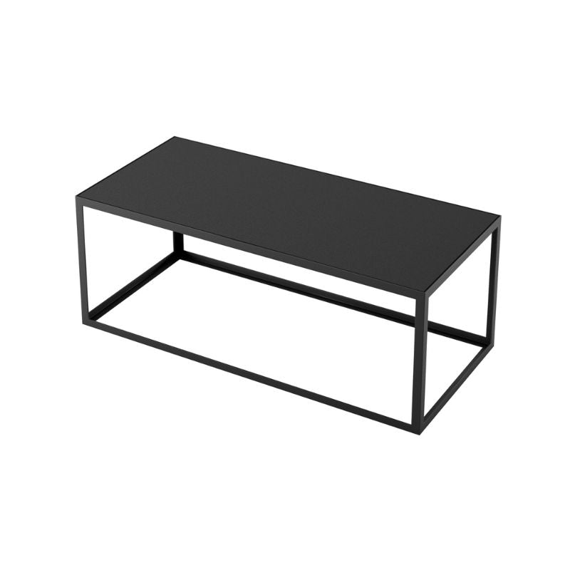 D.I. Designs Grafton Coffee Table Faux Concrete Top Slate Grey Frame - ModernistaLiving