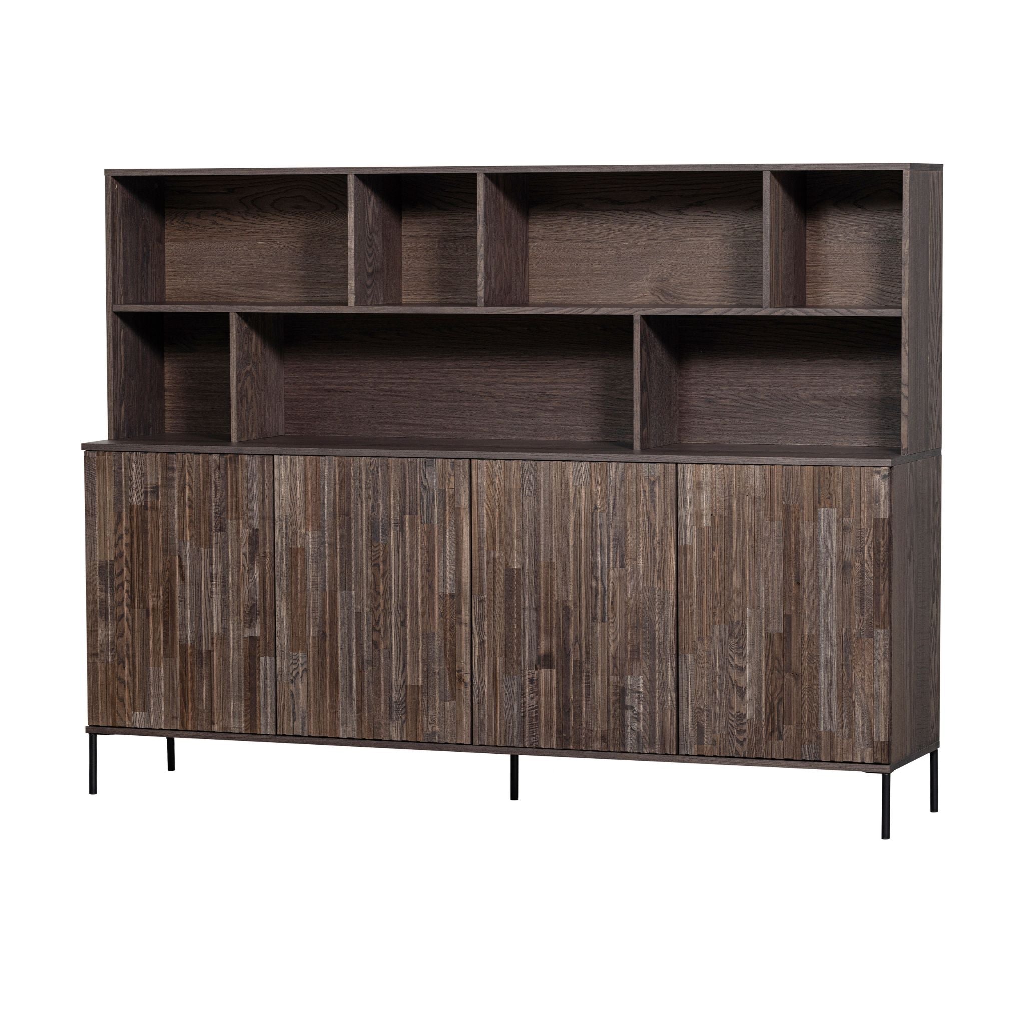 Woood New Gravure Wall Cabinet Ash Veneer Espresso (FSC) - ModernistaLiving