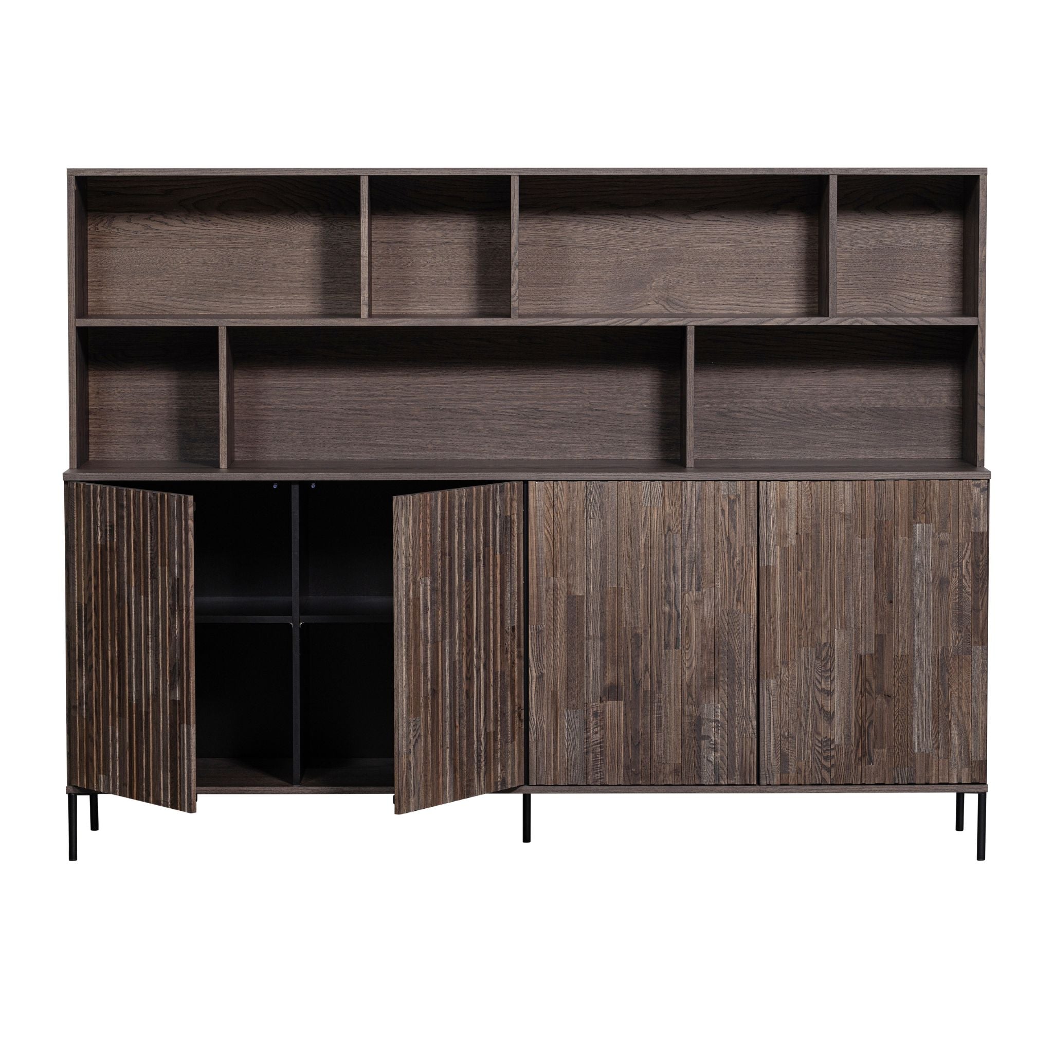 Woood New Gravure Wall Cabinet Ash Veneer Espresso (FSC) - ModernistaLiving