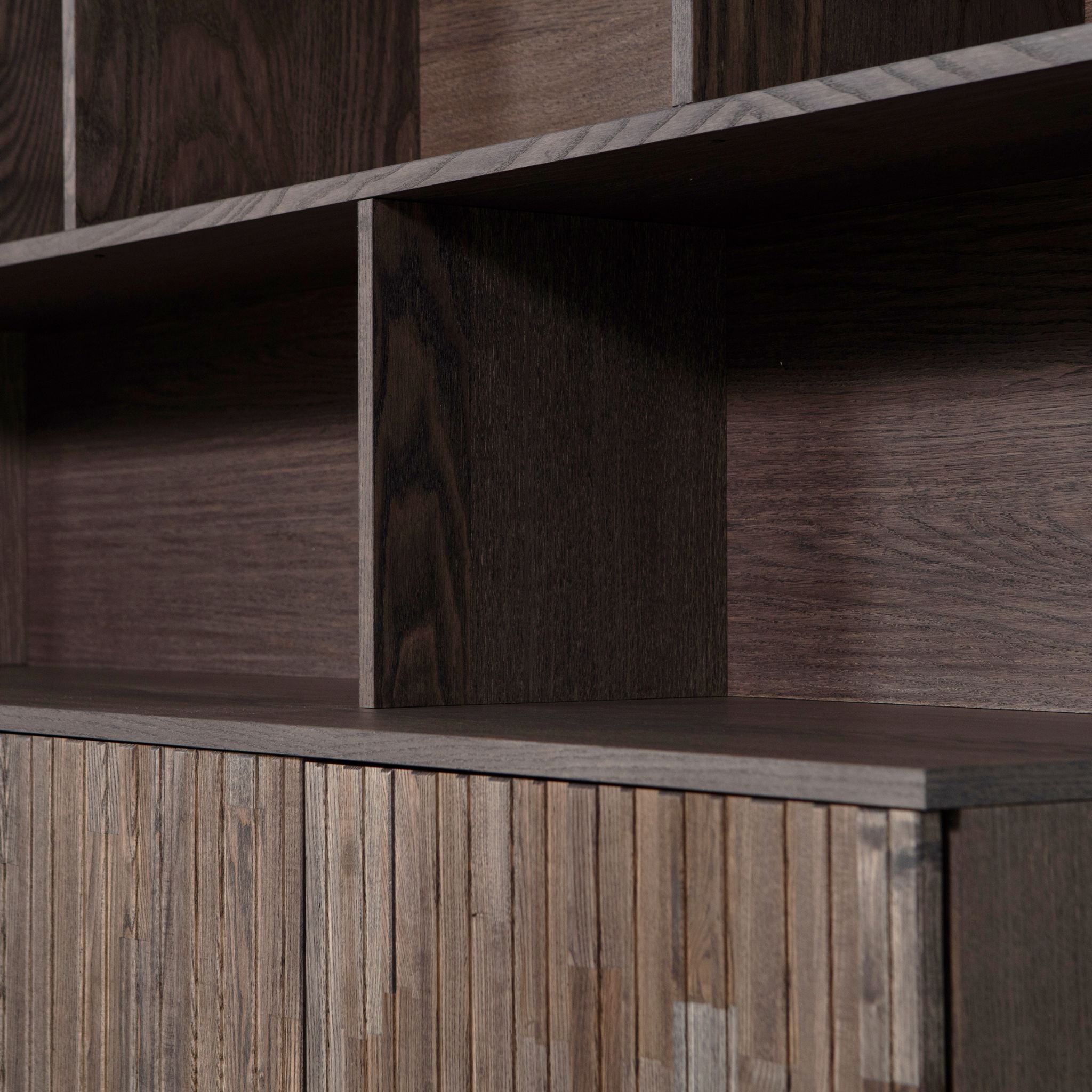 Woood New Gravure Wall Cabinet Ash Veneer Espresso (FSC) - ModernistaLiving