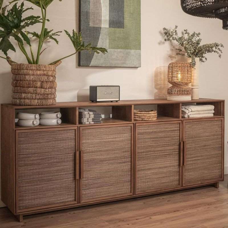 dBodhi Hopper High Dresser Sideboard 4 Door Reclaimed Teak - ModernistaLiving