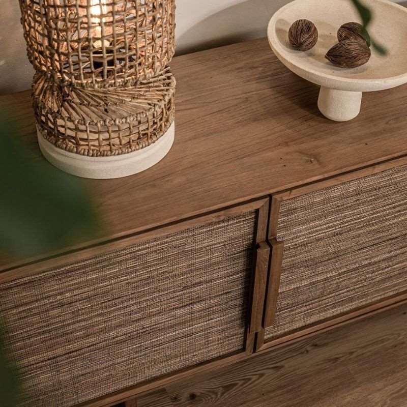 dBodhi Hopper Low Dresser 4 Doors Reclaimed Teak - ModernistaLiving