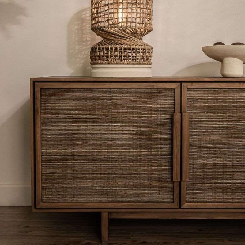 dBodhi Hopper Low Dresser 4 Doors Reclaimed Teak - ModernistaLiving