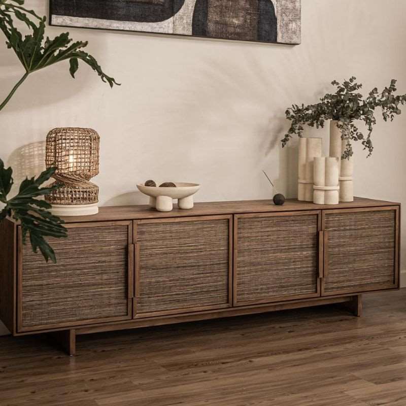 dBodhi Hopper Low Dresser 4 Doors Reclaimed Teak - ModernistaLiving