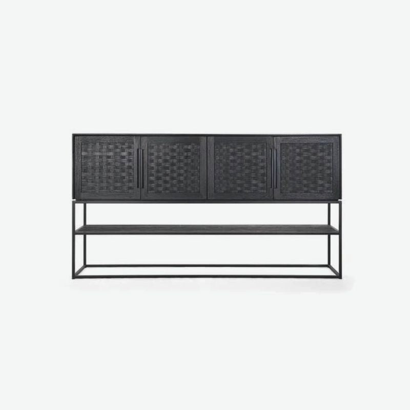 dBodhi Karma Charcoal High Dresser Sideboard 4 Door Reclaimed Wood - ModernistaLiving