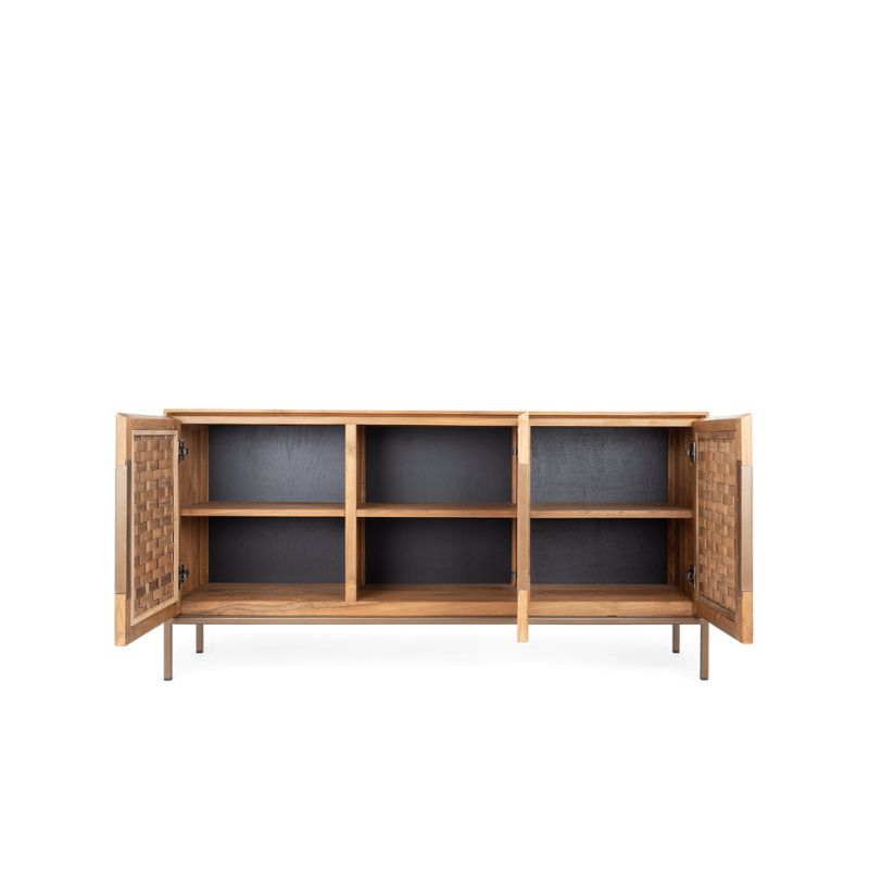 dBodhi Karma Pure Low Dresser Sideboard 3 Door Reclaimed Teak - ModernistaLiving