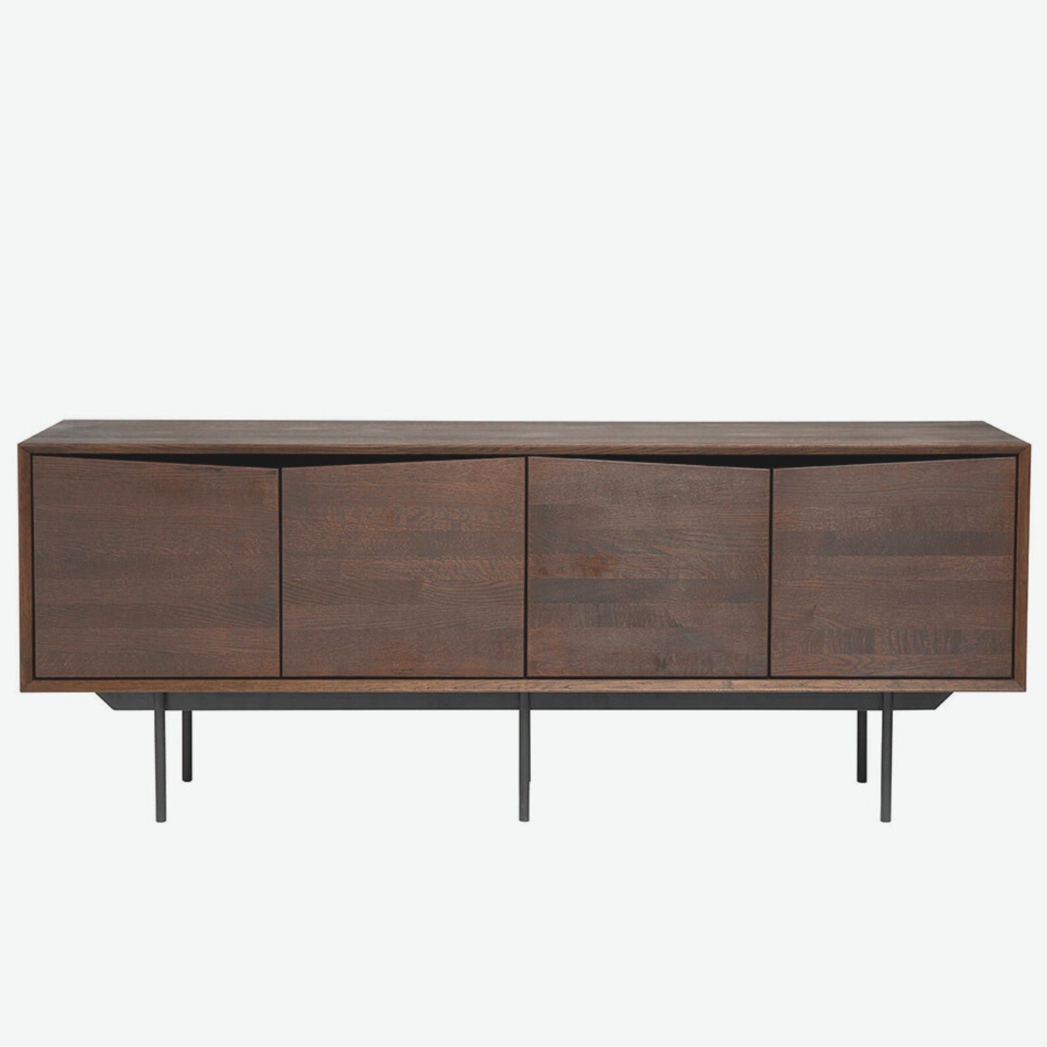 Muubs Wing Sideboard 4-door Smoked Oak Solid