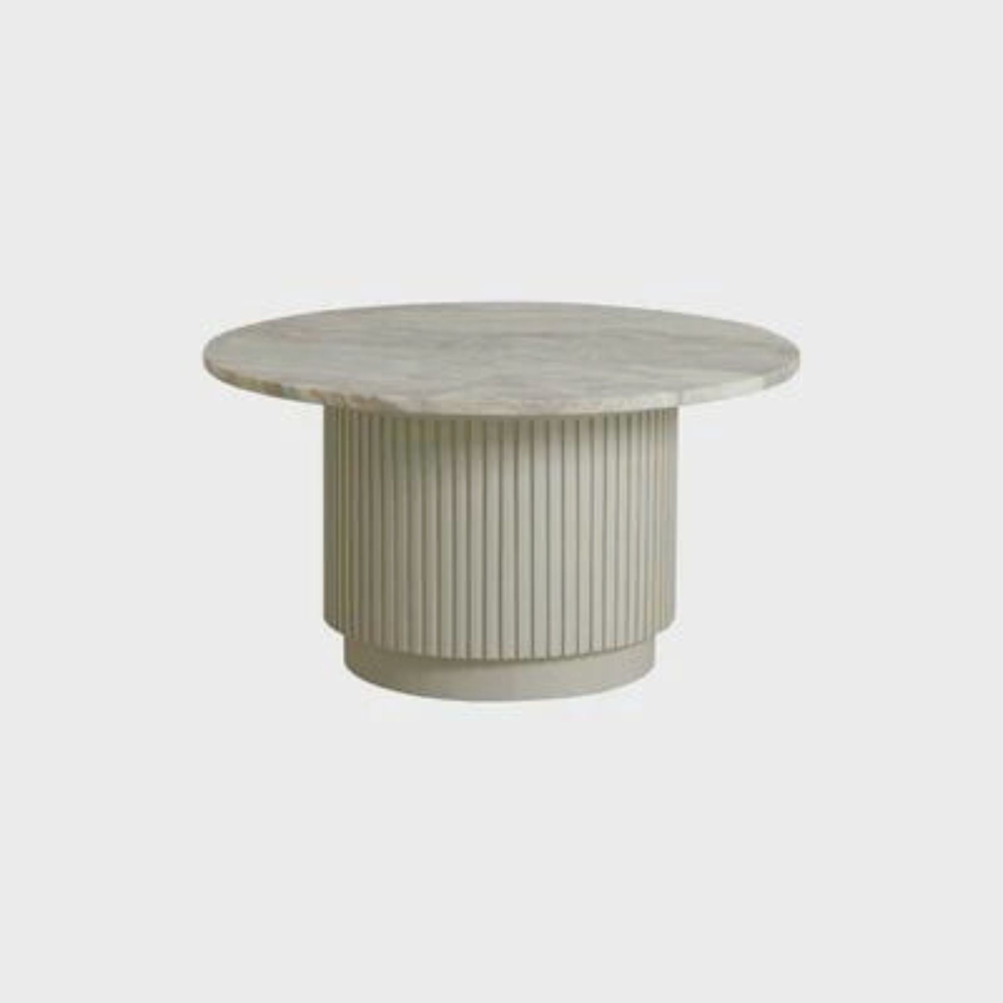 Nordal Erie Round Coffee Table Ivory Marble - ModernistaLiving