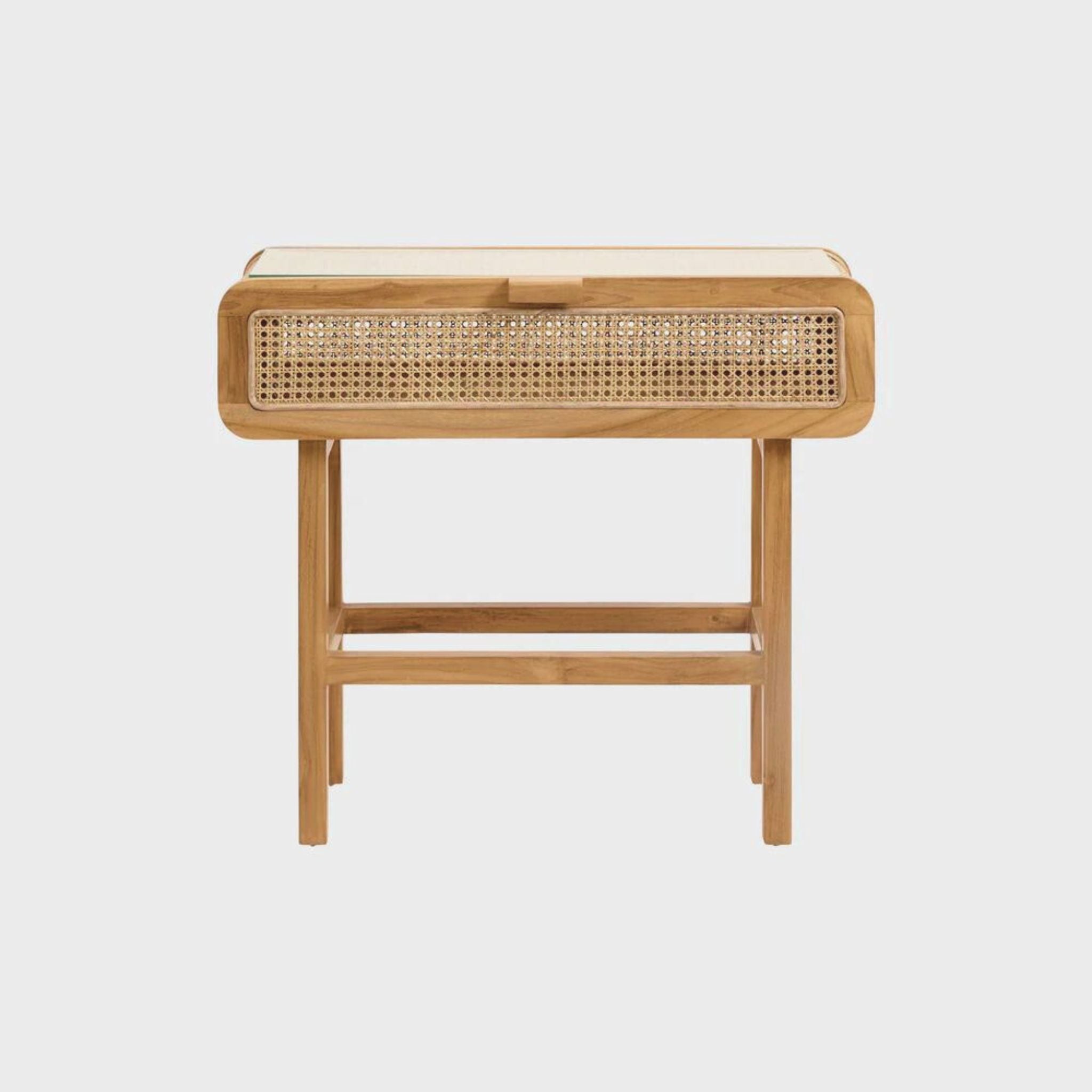 Nordal Merge Console Natural with Rattan - ModernistaLiving
