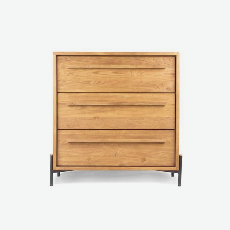 dBodhi Outline Dresser Chest of Drawers 3 Drawers Reclaimed Teak - ModernistaLiving