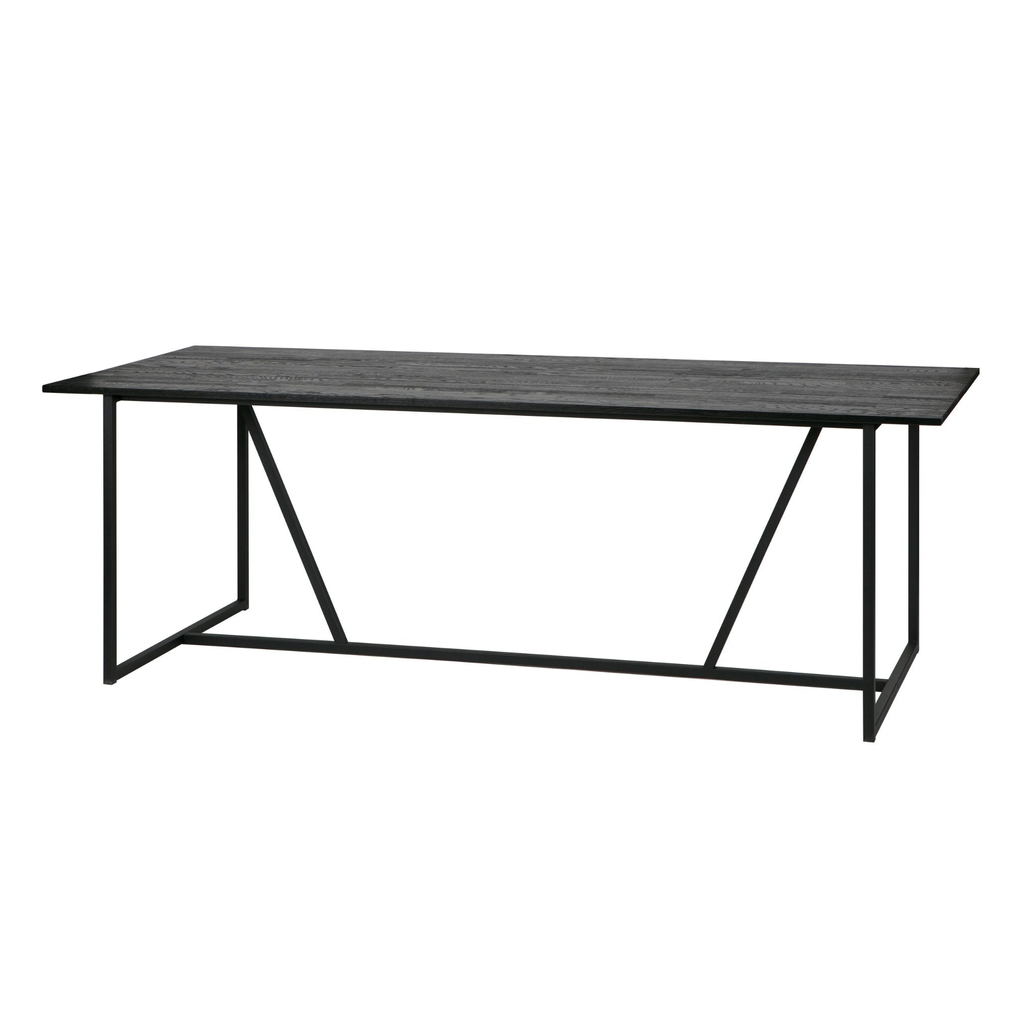 Woood Silas Dining Table Ash Brushed Blacknight (FSC) - ModernistaLiving