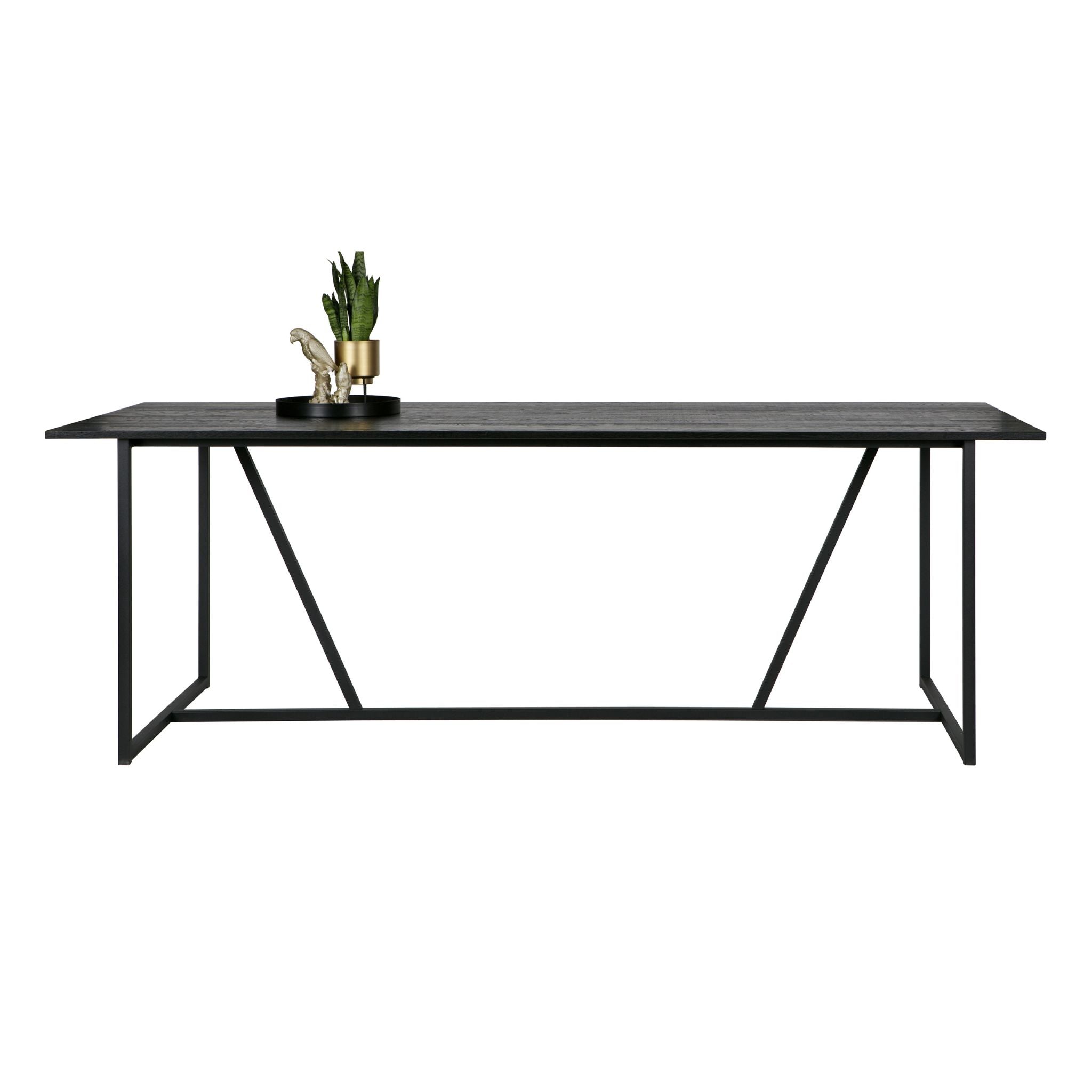 Woood Silas Dining Table Ash Brushed Blacknight (FSC) - ModernistaLiving