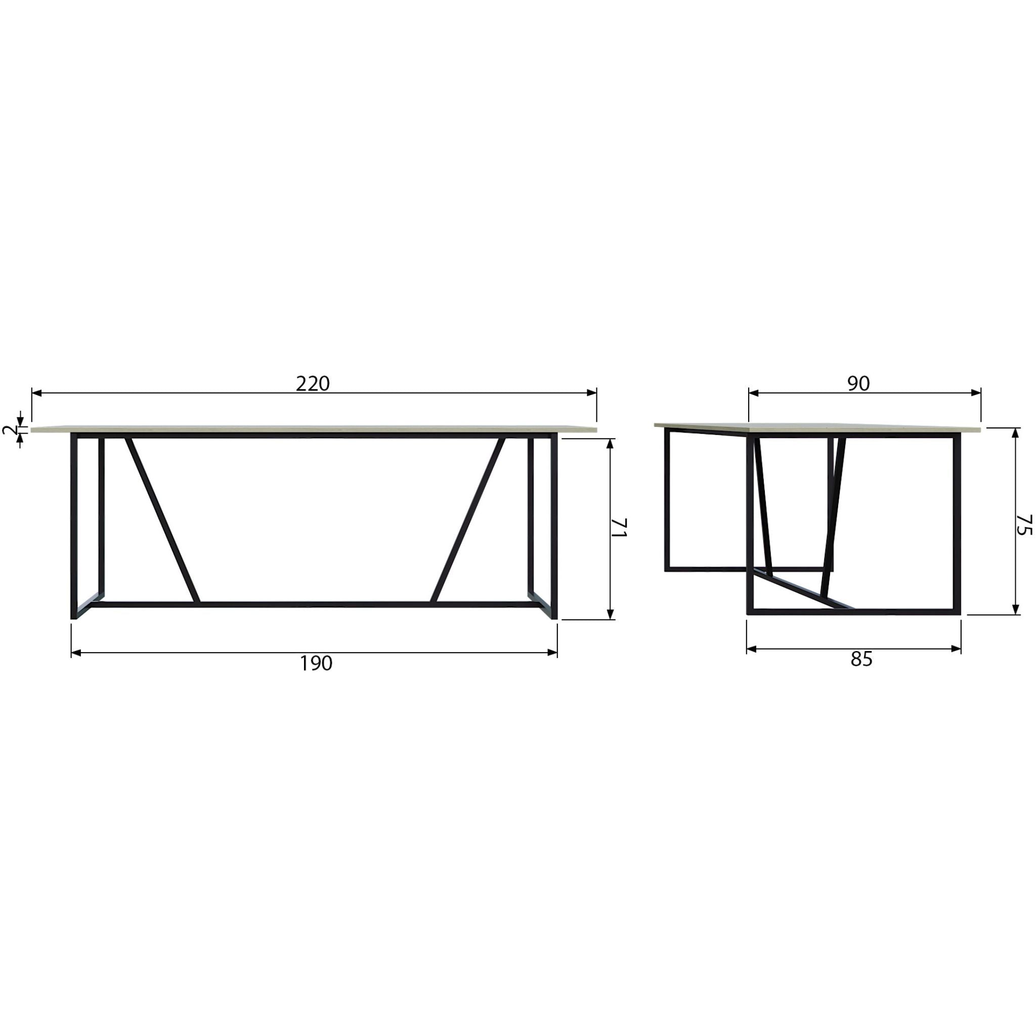 Woood Silas Dining Table Ash Brushed Dust (FSC) - ModernistaLiving