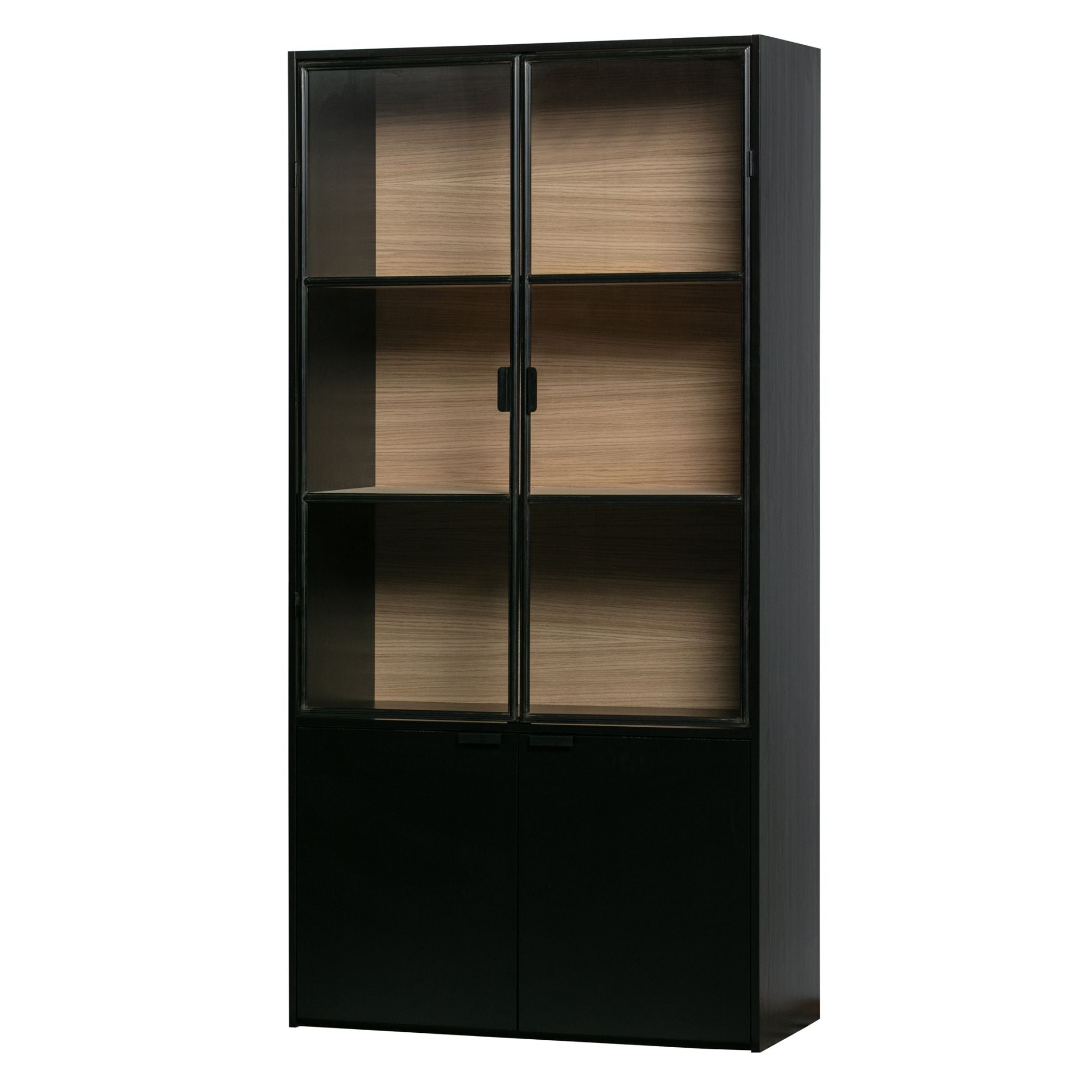 Woood Sivan Display Cabinet Black (FSC) - ModernistaLiving