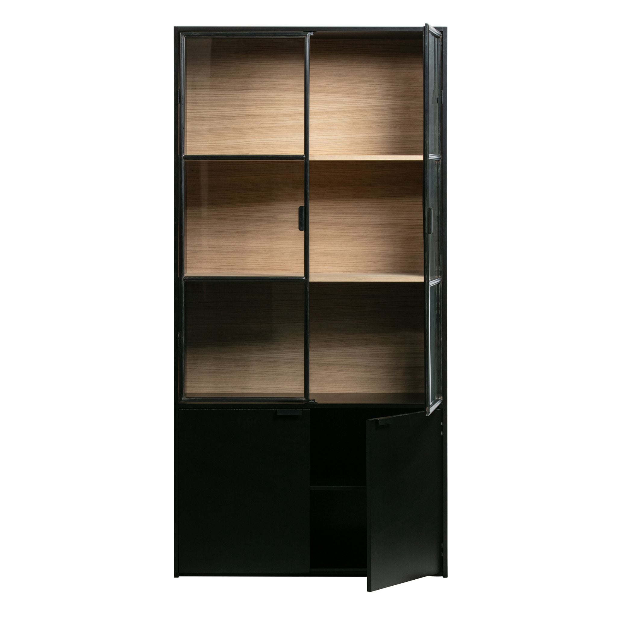 Woood Sivan Display Cabinet Black (FSC) - ModernistaLiving