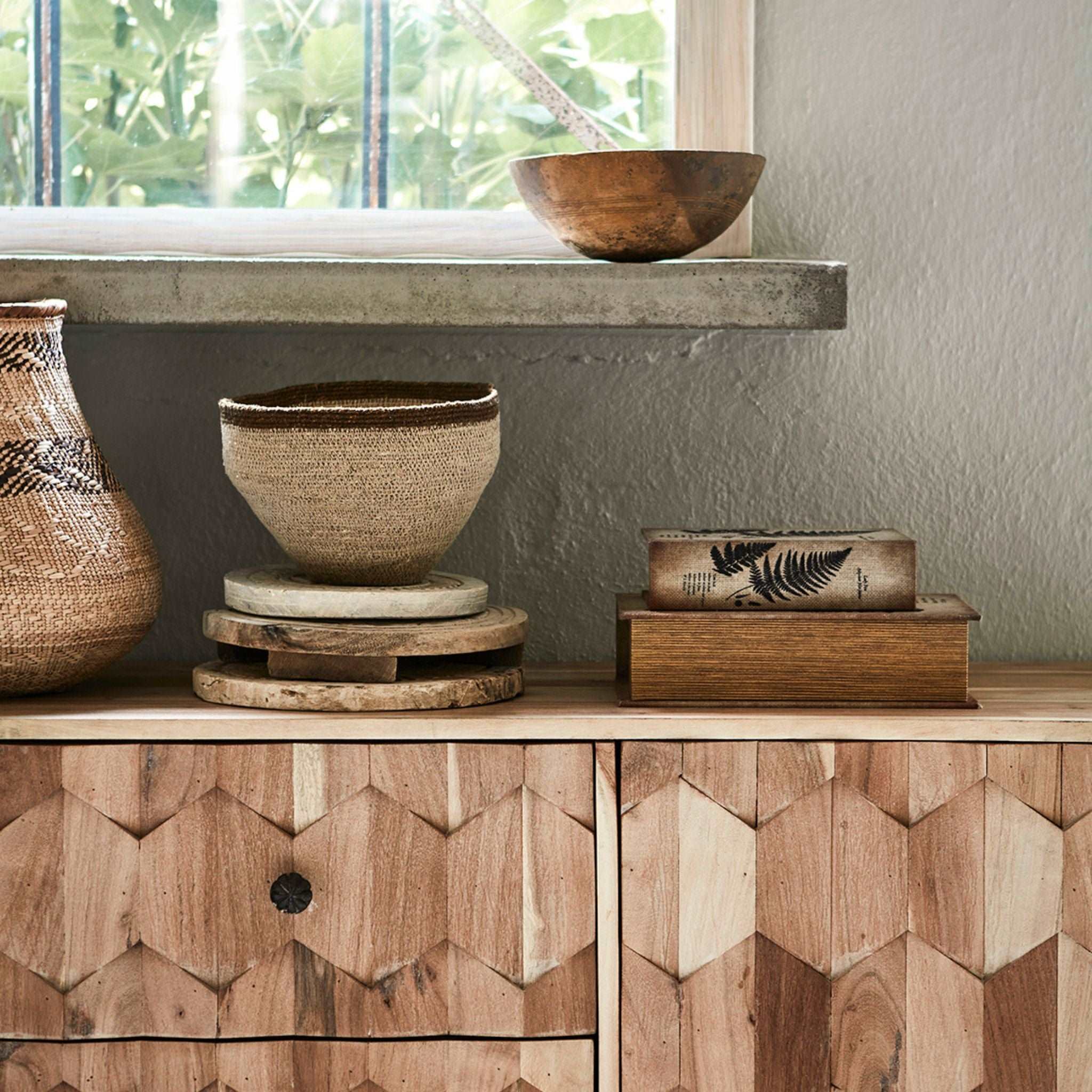 Affari of Sweden Tribal Cabinet Sideboard Natural Mango Wood - ModernistaLiving
