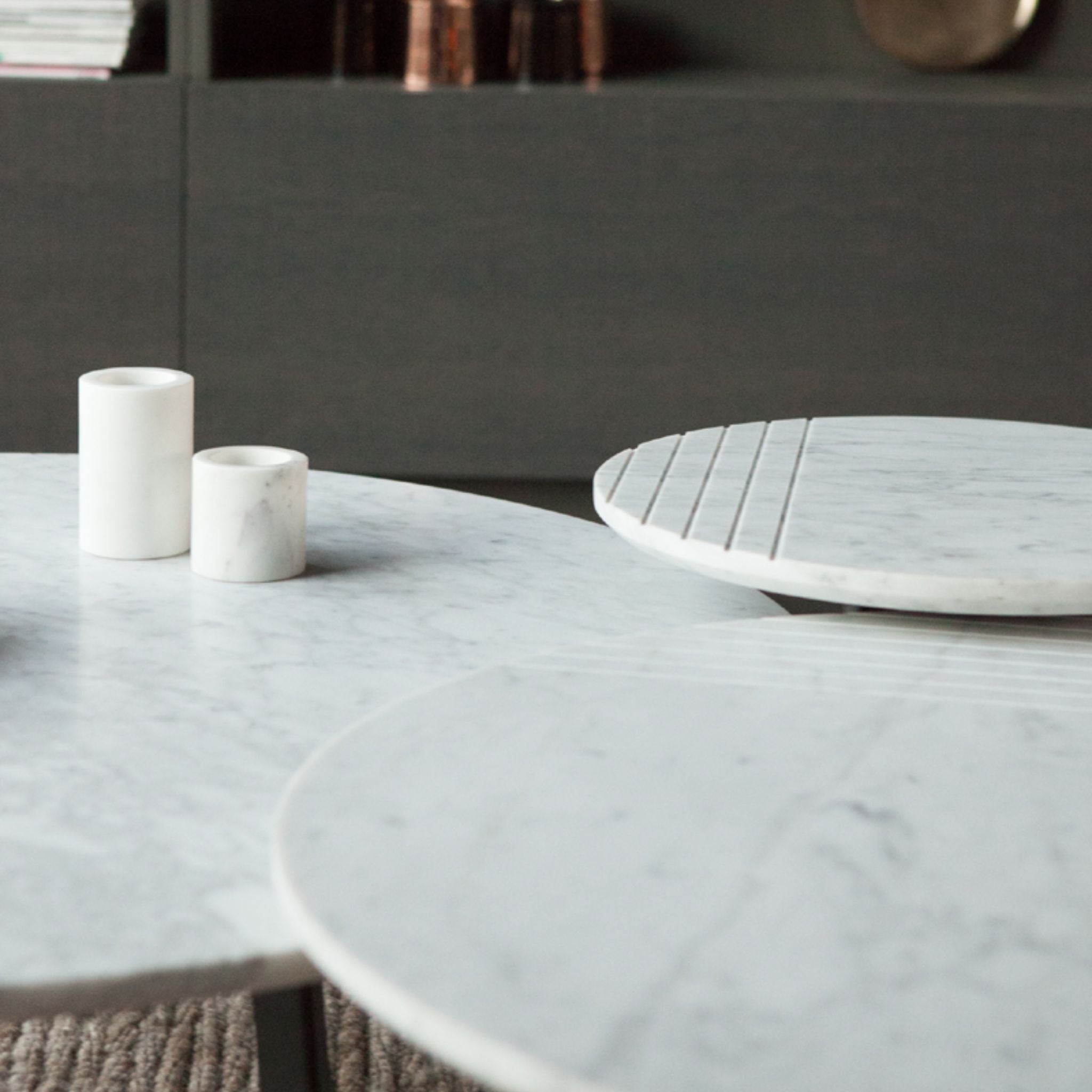 Vincent Sheppard Groove Table Carrara Marble Top