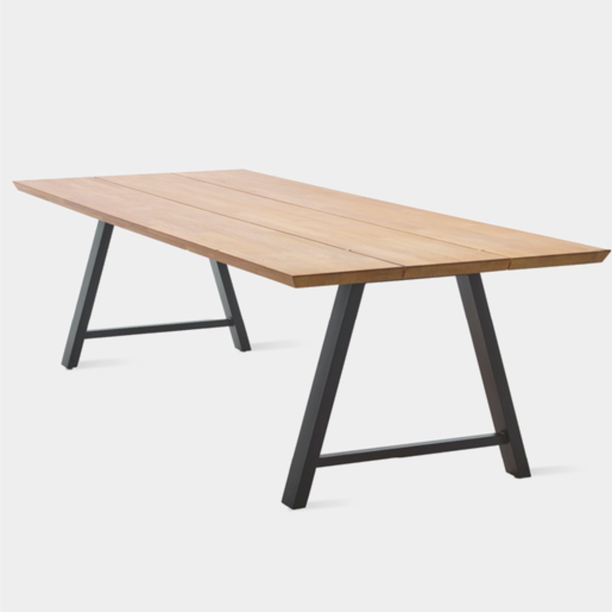 Vincent Sheppard Matteo Dining Table Teak Top Powder Coated Aluminum