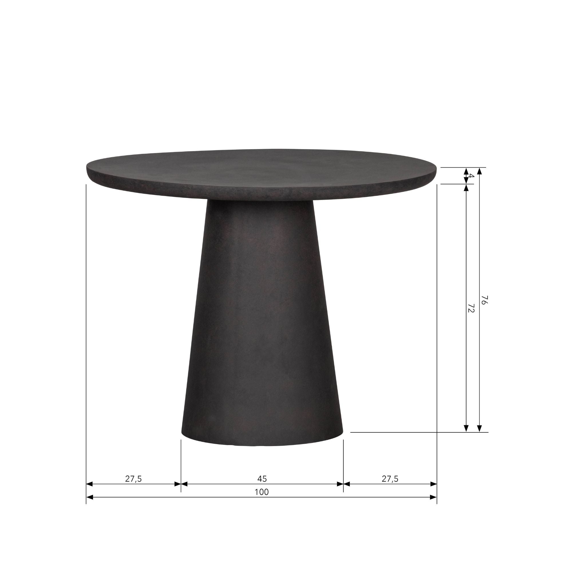 Woood Damon Dining Table Brown 76x100 - ModernistaLiving