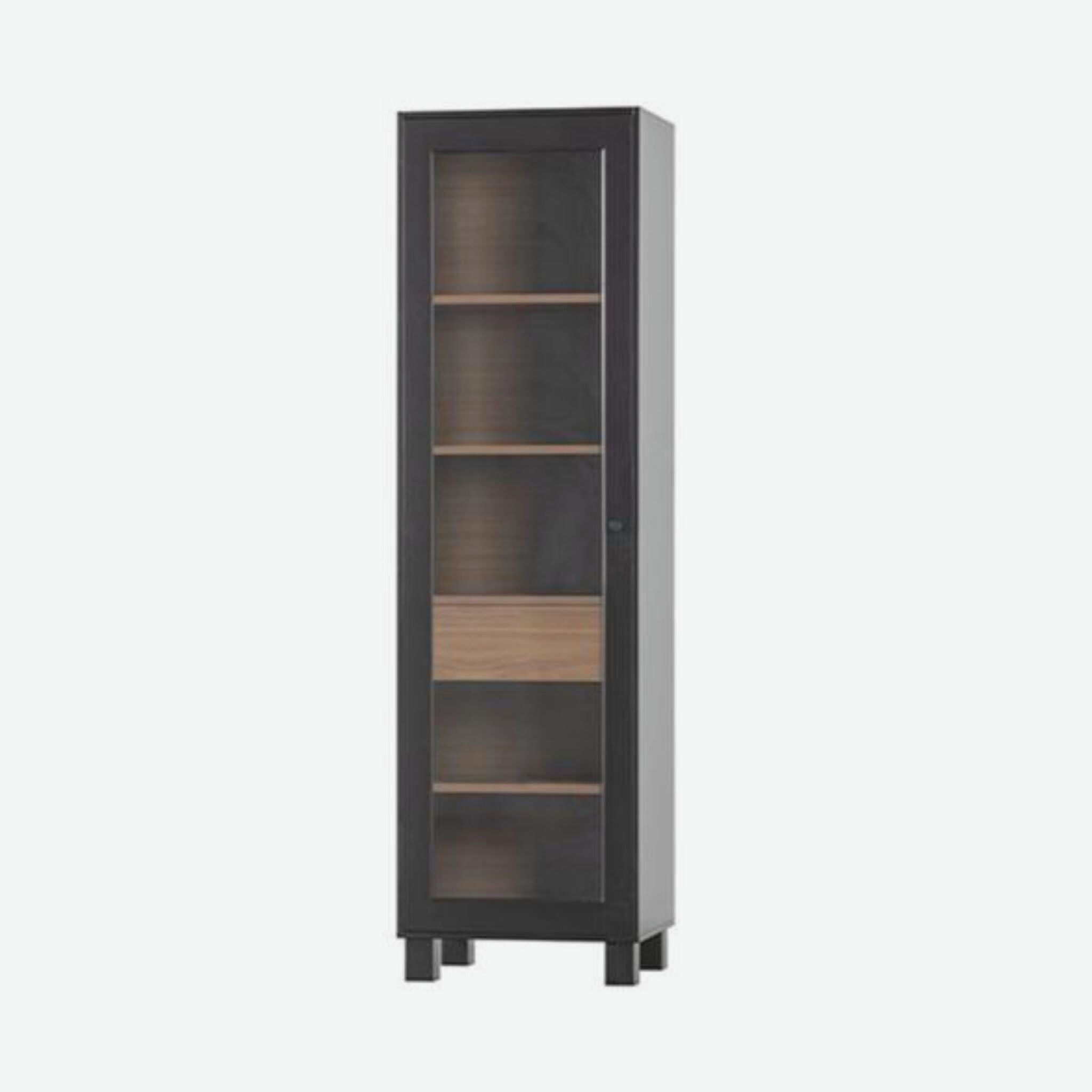 Woood Goos 1 Door Cabinet Pine Black/Walnut (FSC) - ModernistaLiving