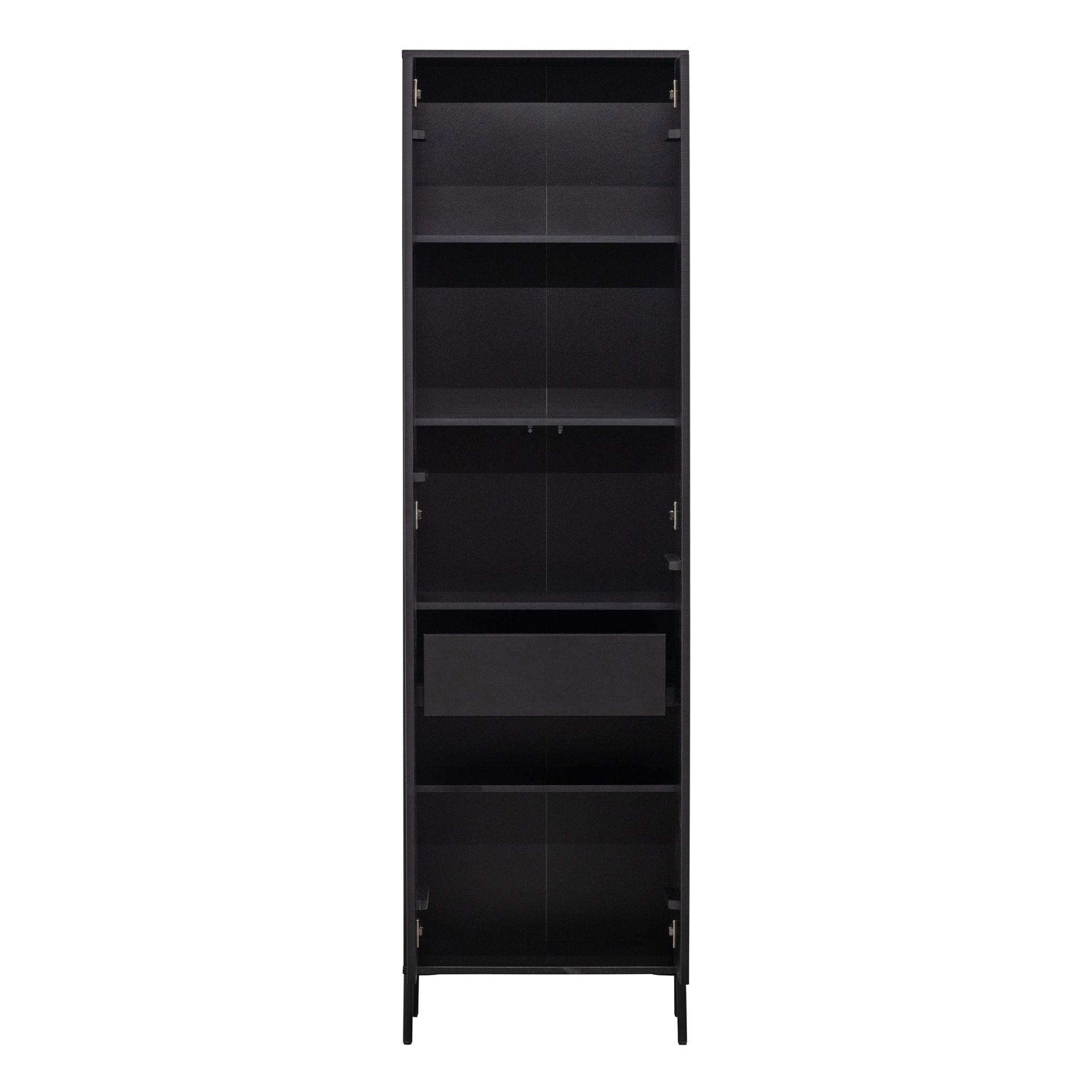 Woood New Gravure Cabinet with Drawer Pine Black (FSC) - ModernistaLiving