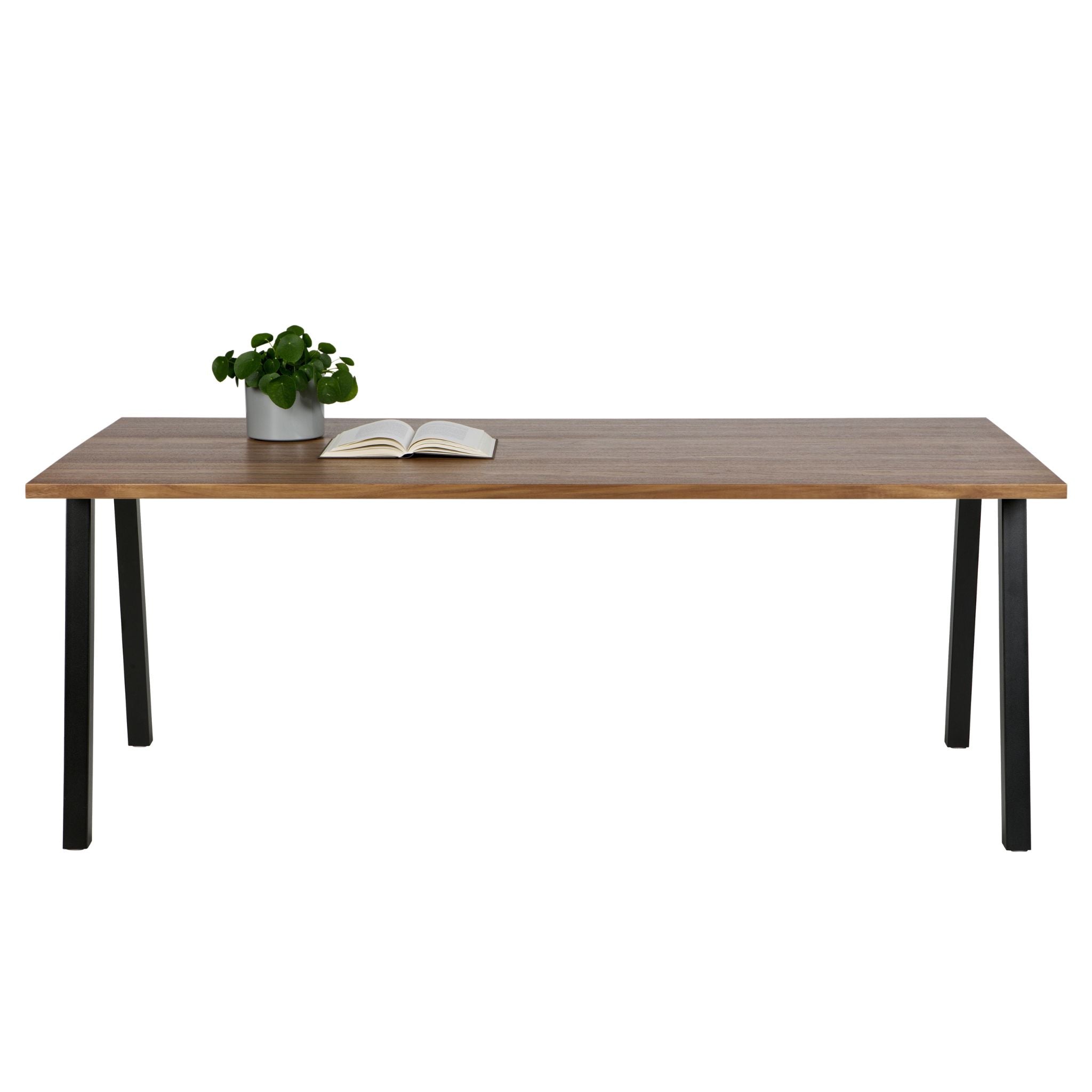 Woood James Dining Table Wood with A-Leg Metal - ModernistaLiving