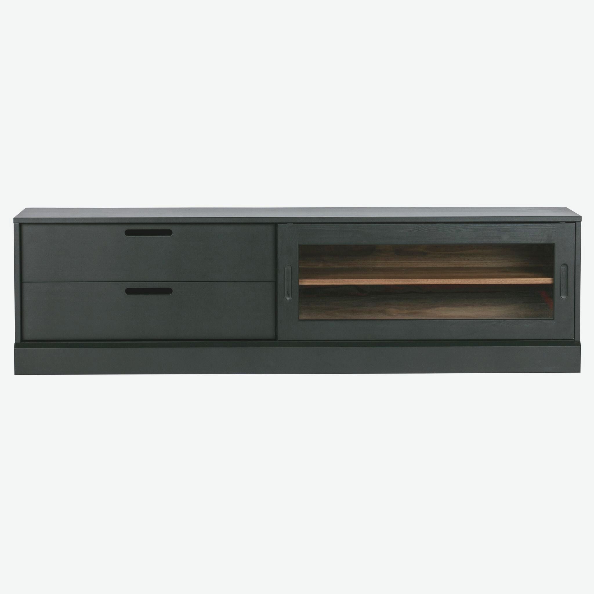 Woood James TV Unit Wood Black (FSC) - ModernistaLiving