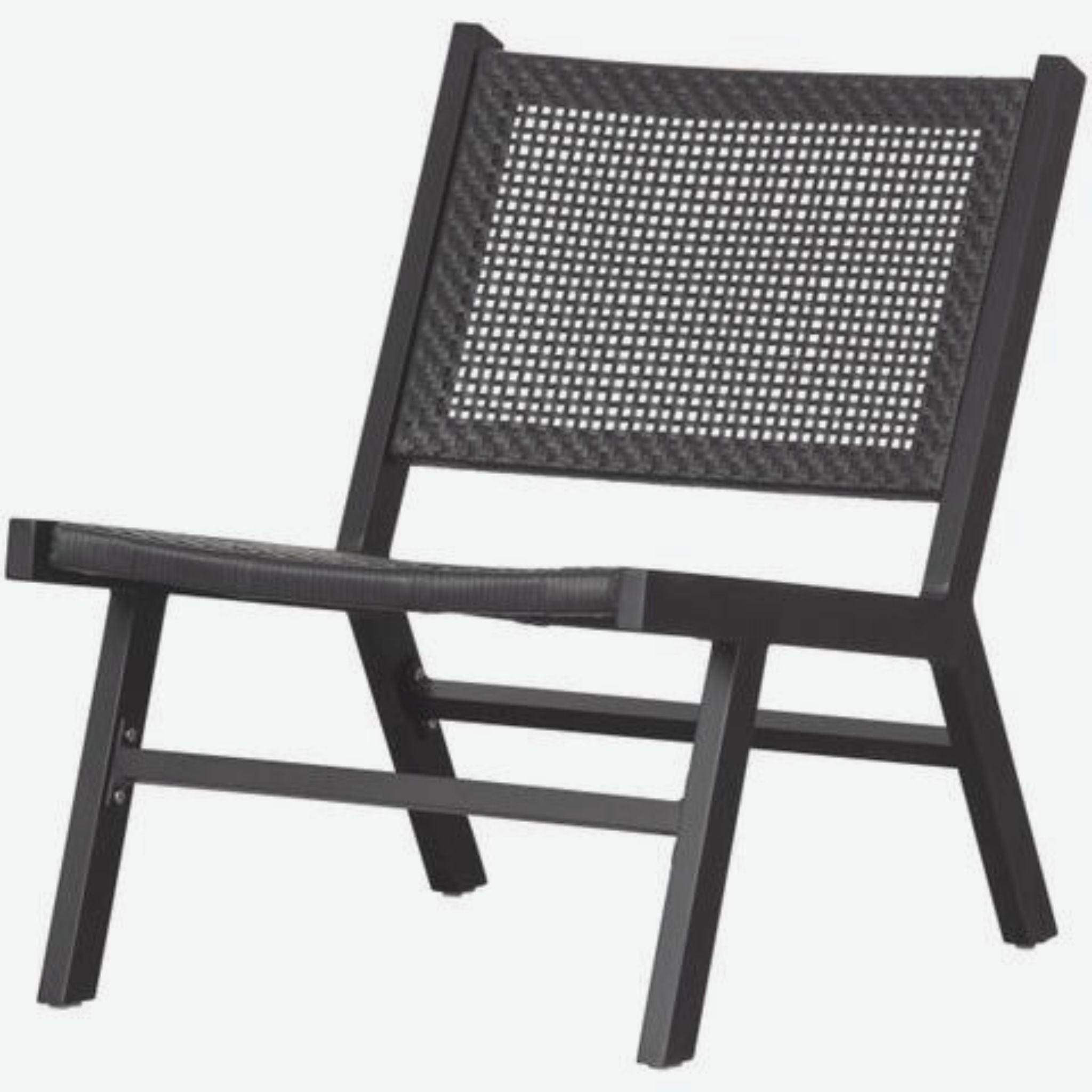 Woood Puk Outdoor Armchair Aluminium Black Set of 2 - ModernistaLiving