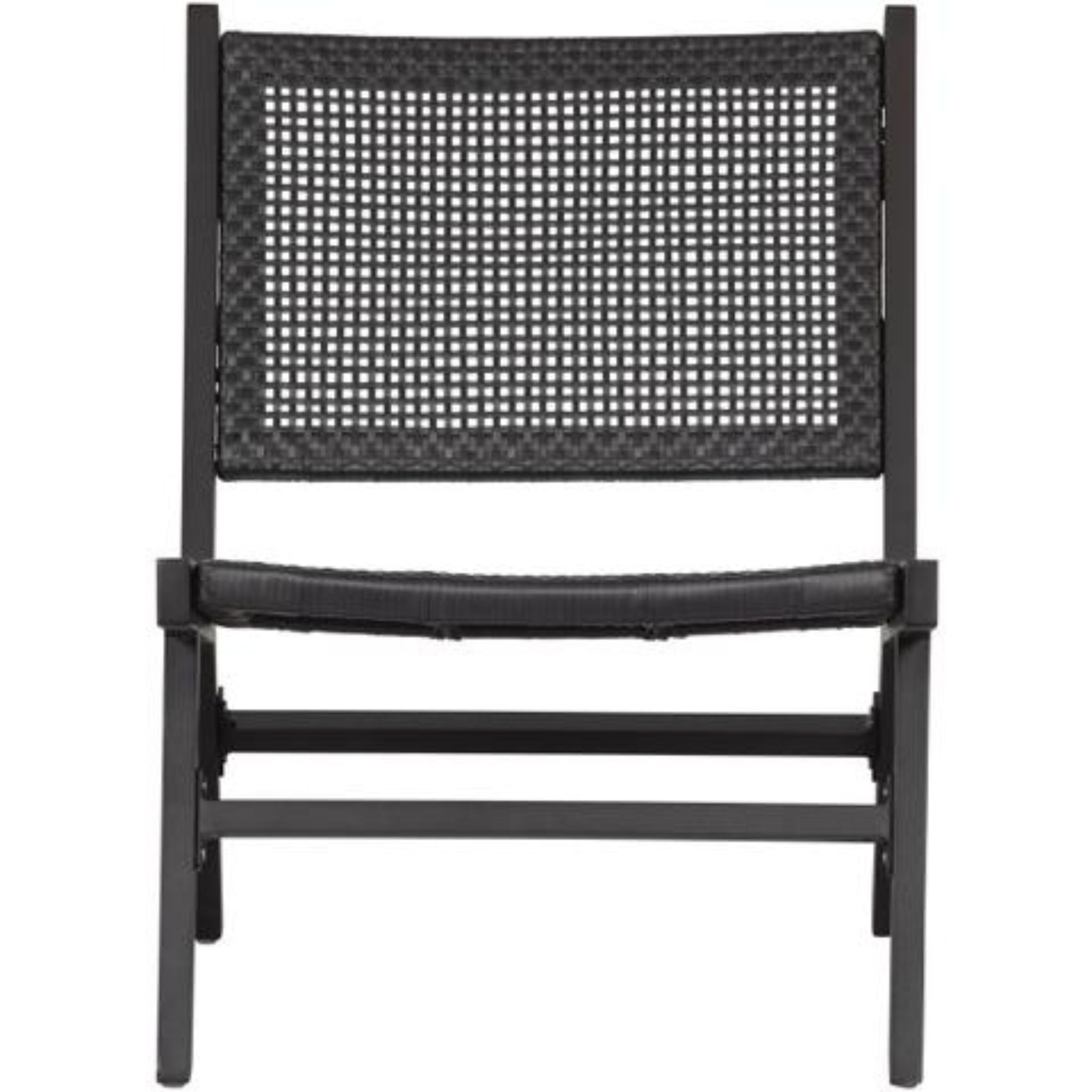 Woood Puk Outdoor Armchair Aluminium Black Set of 2 - ModernistaLiving