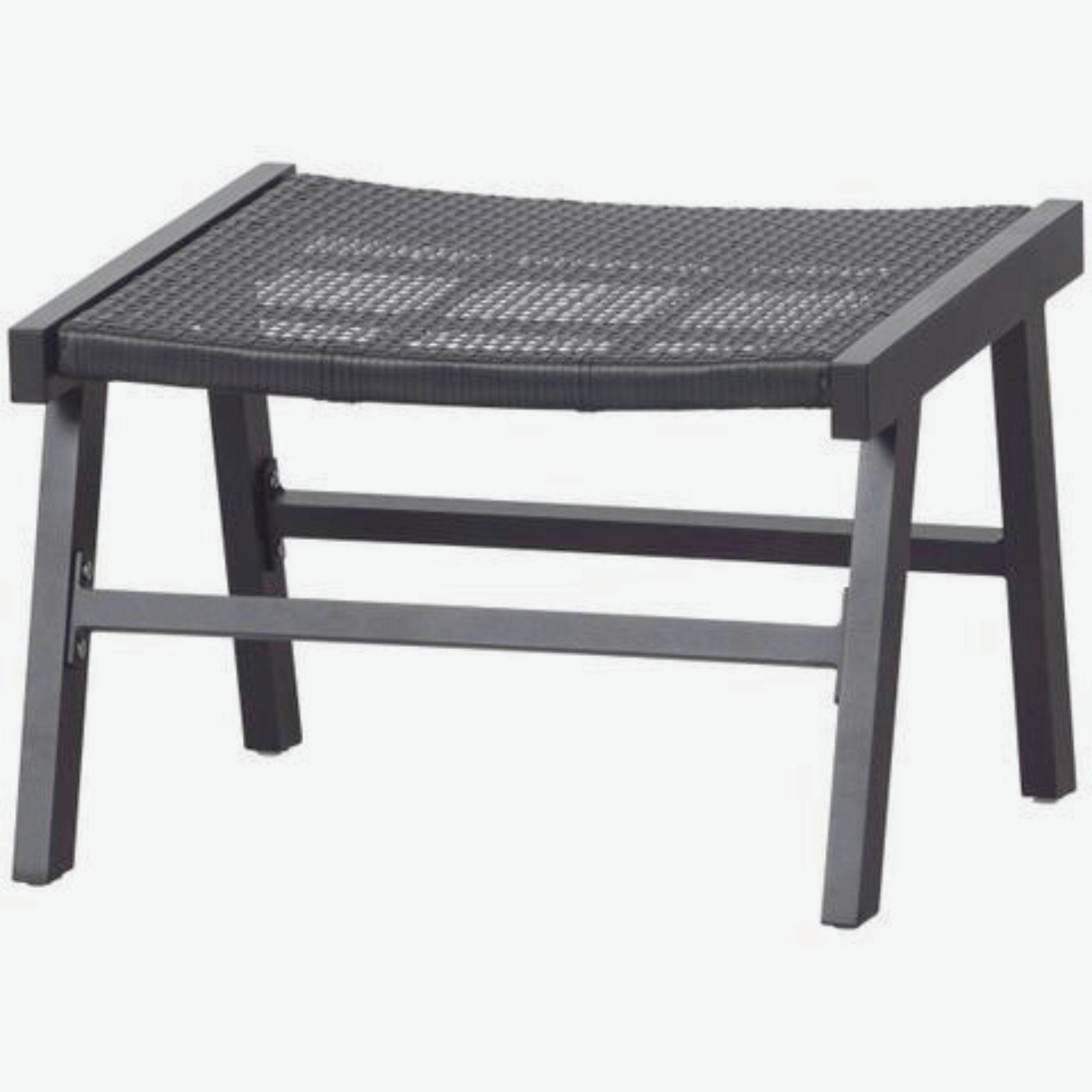 Woood Puk Hocker Aluminium Black Outdoor Footstool Set of 2 - ModernistaLiving